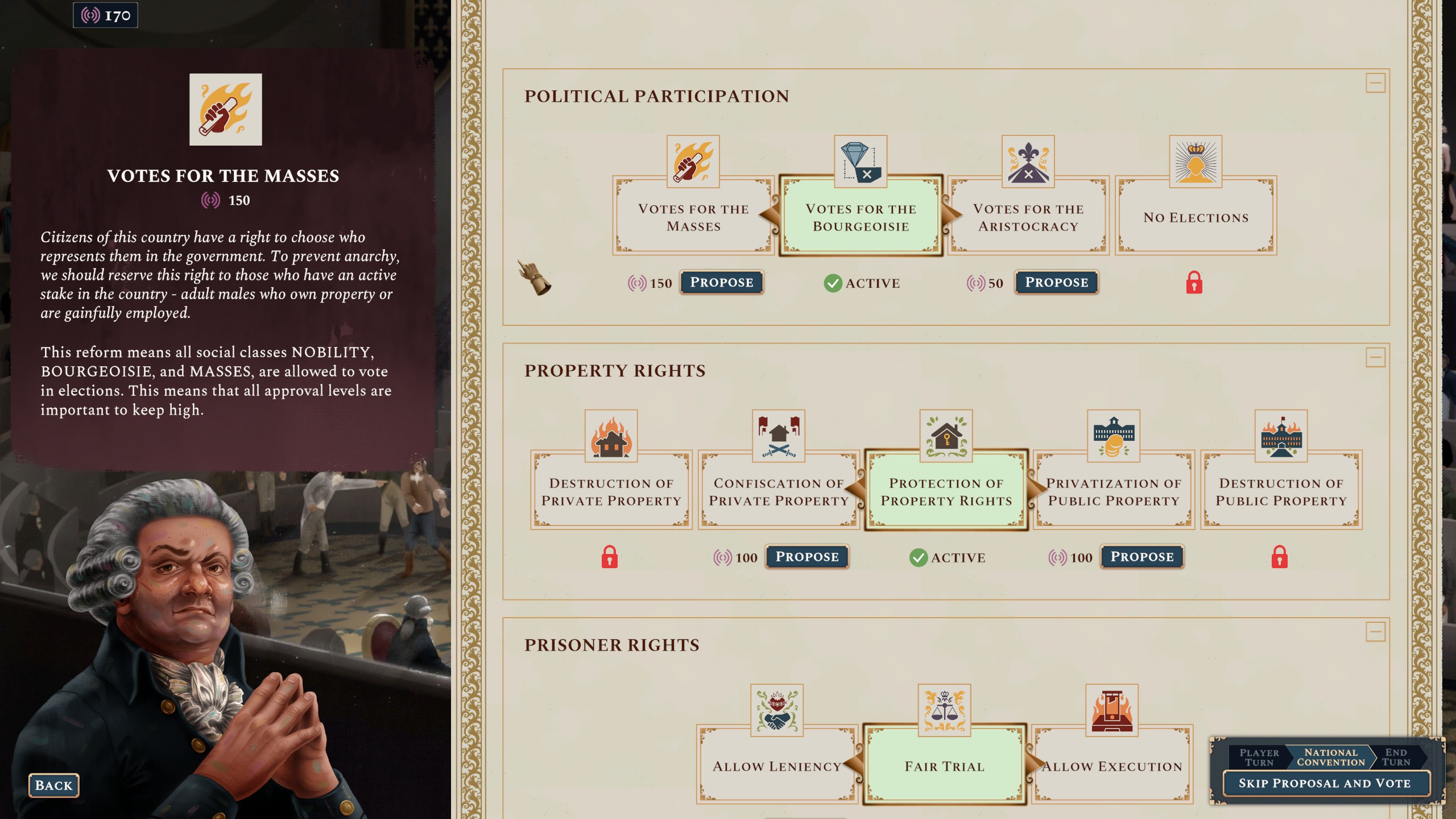 Passing laws in the National Assembly.
