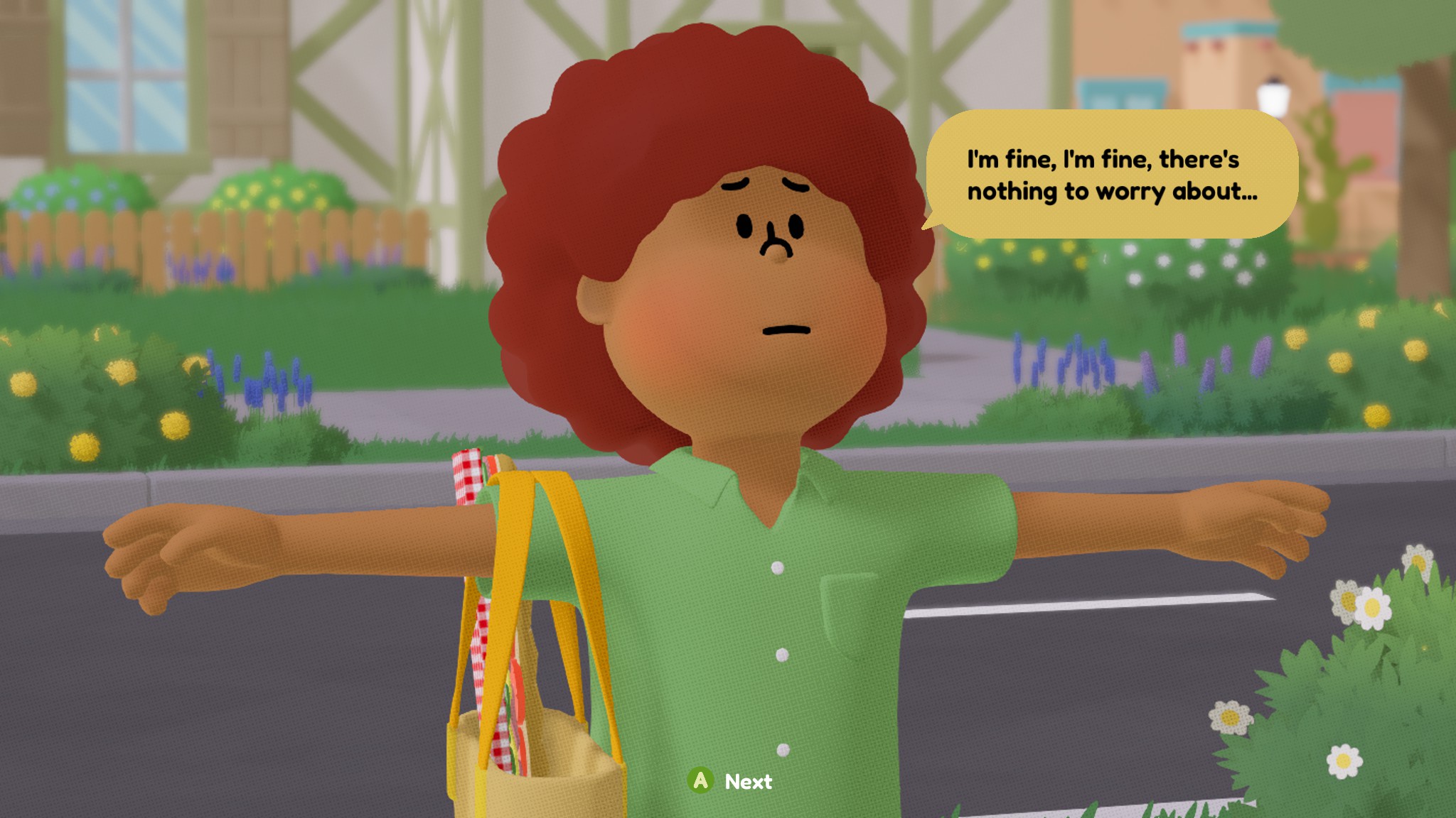 A kid in t-pose saying 