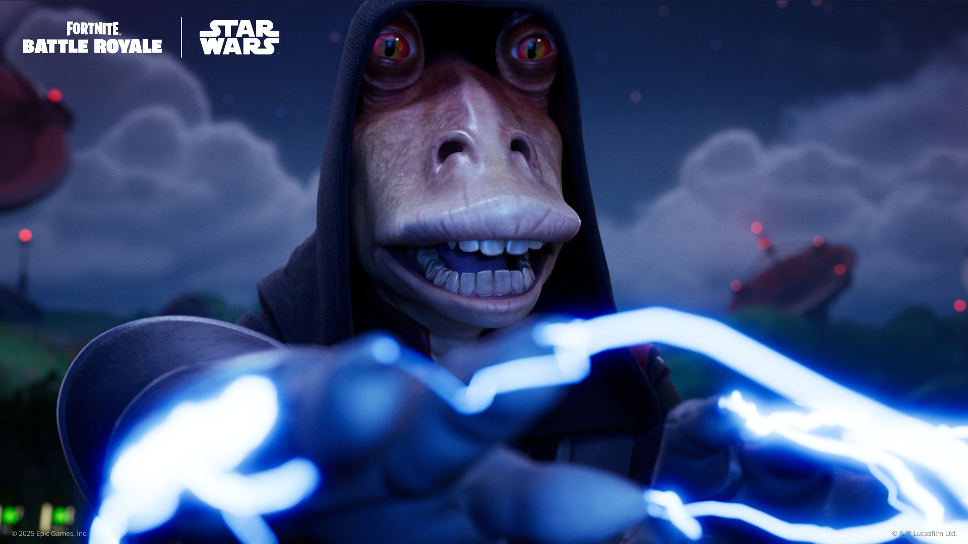 Jar Jar conducts Force Lightning in Chapter 6 Season 3