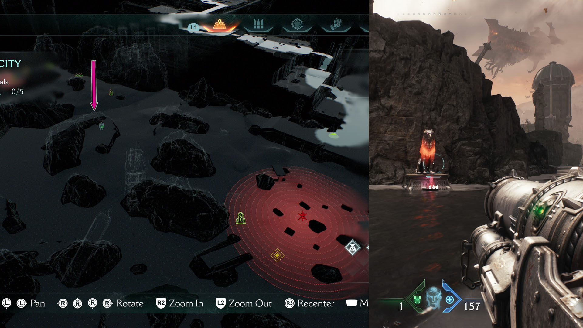 The first Wolf Statue you can find in Chapter 6 is really close to where the ruby is located. Just need to kill all enemies in the area to unlock it.