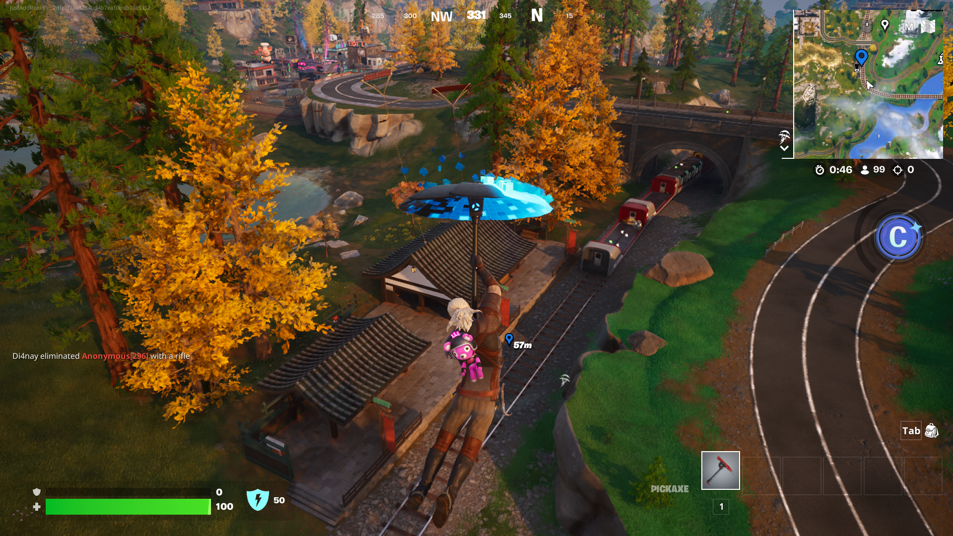 Crashed Train drop site