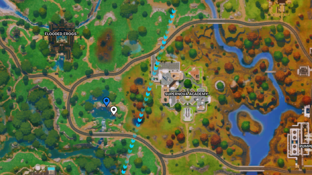Fortnite Chapter 6 Season 3 best landing spots marked on the map.