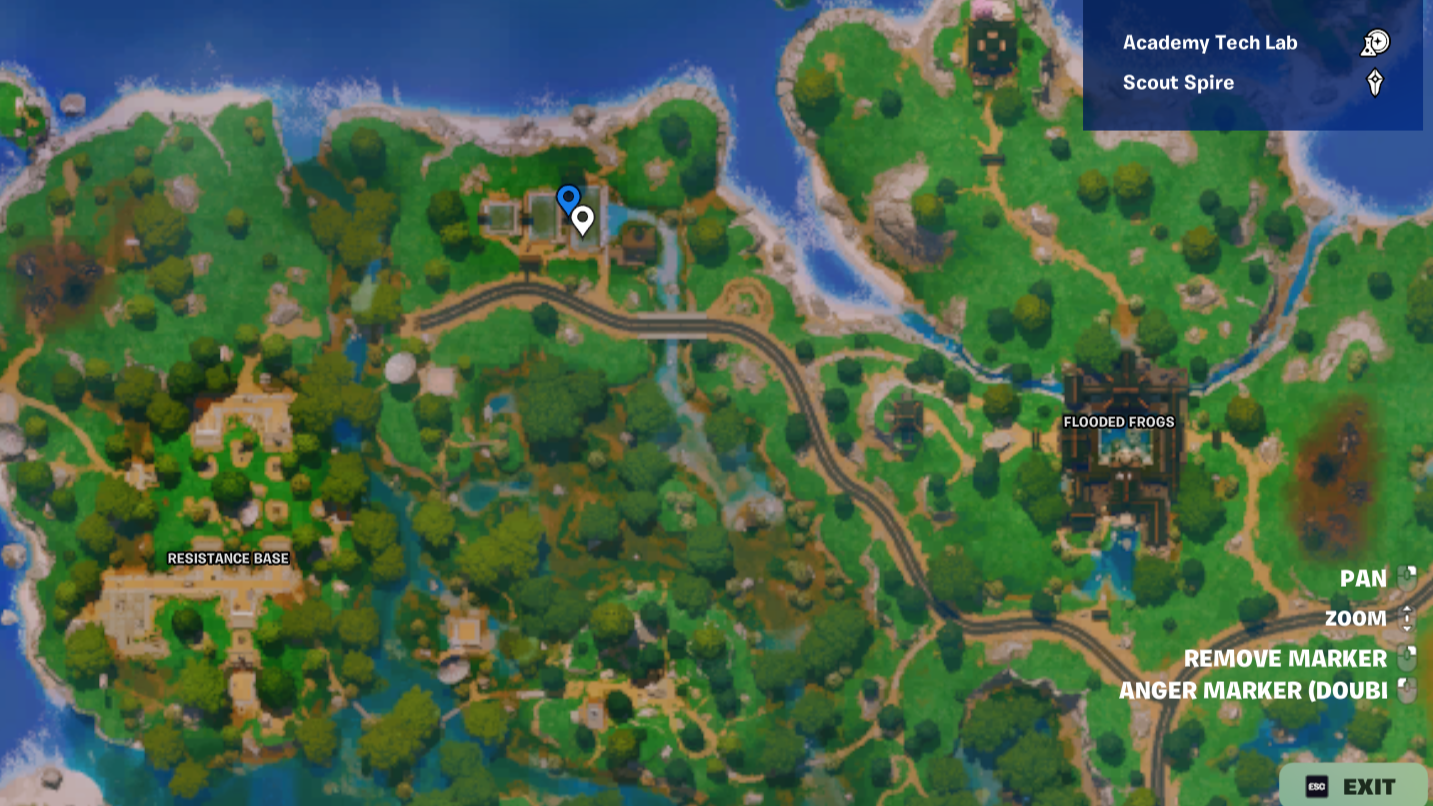 Fortnite Chapter 6 Season 3 best landing spots marked on the map.