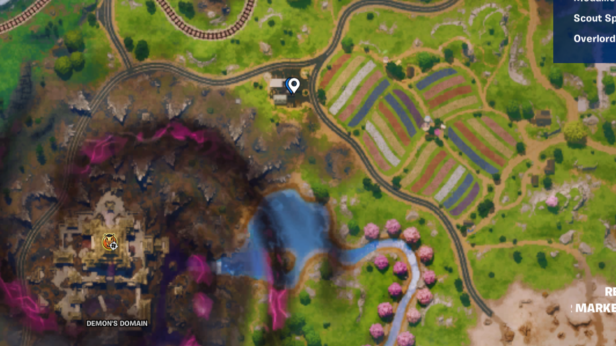 Fortnite Chapter 6 Season 3 best landing spots marked on the map.