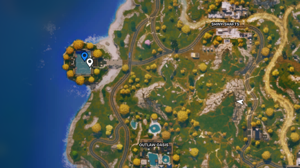 Fortnite Chapter 6 Season 3 best landing spots marked on the map.