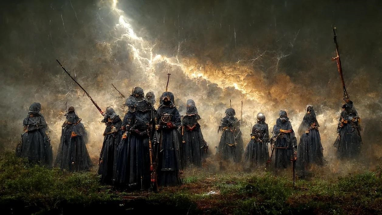 AI-generated concept art from Raw Power Games.