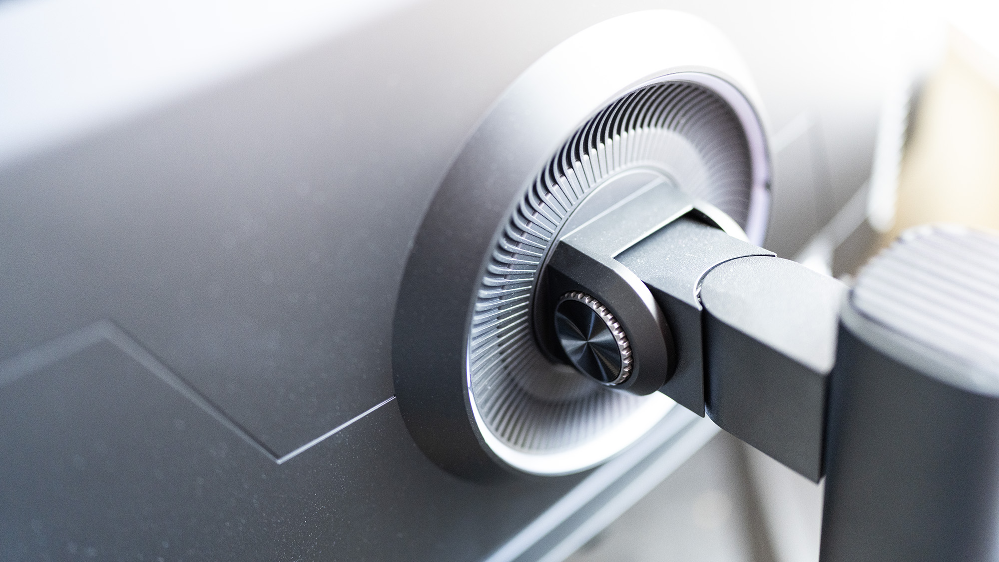 An Acer Predator X32X gaming monitor set up on a desk.