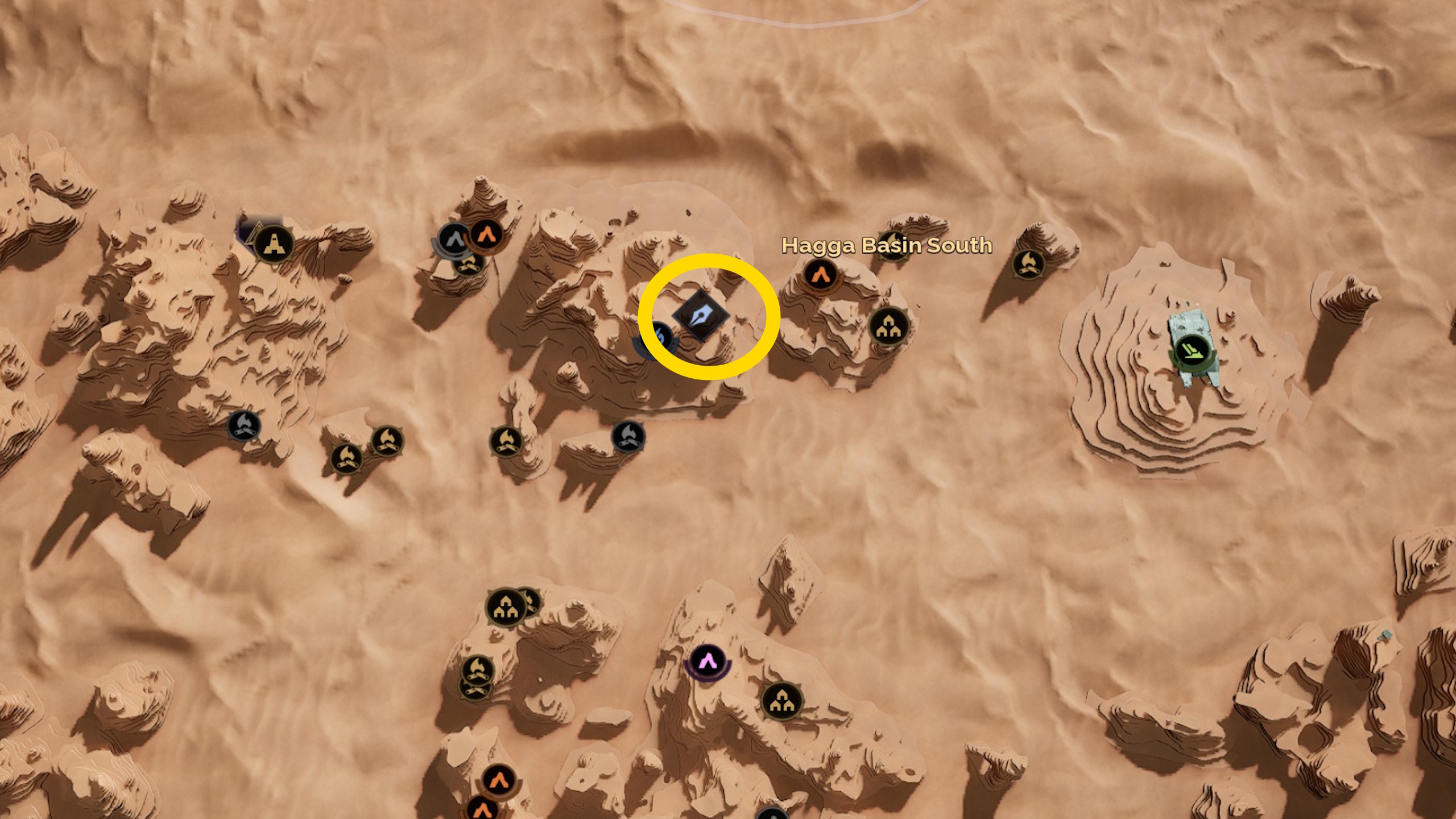 A map image showing where to find the Planetologist trainer in Dune Awakening A map image showing where to find the Planetologist trainer in Dune Awakening