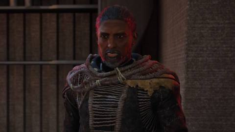 The basic Swordmaster trainer in Dune Awakening