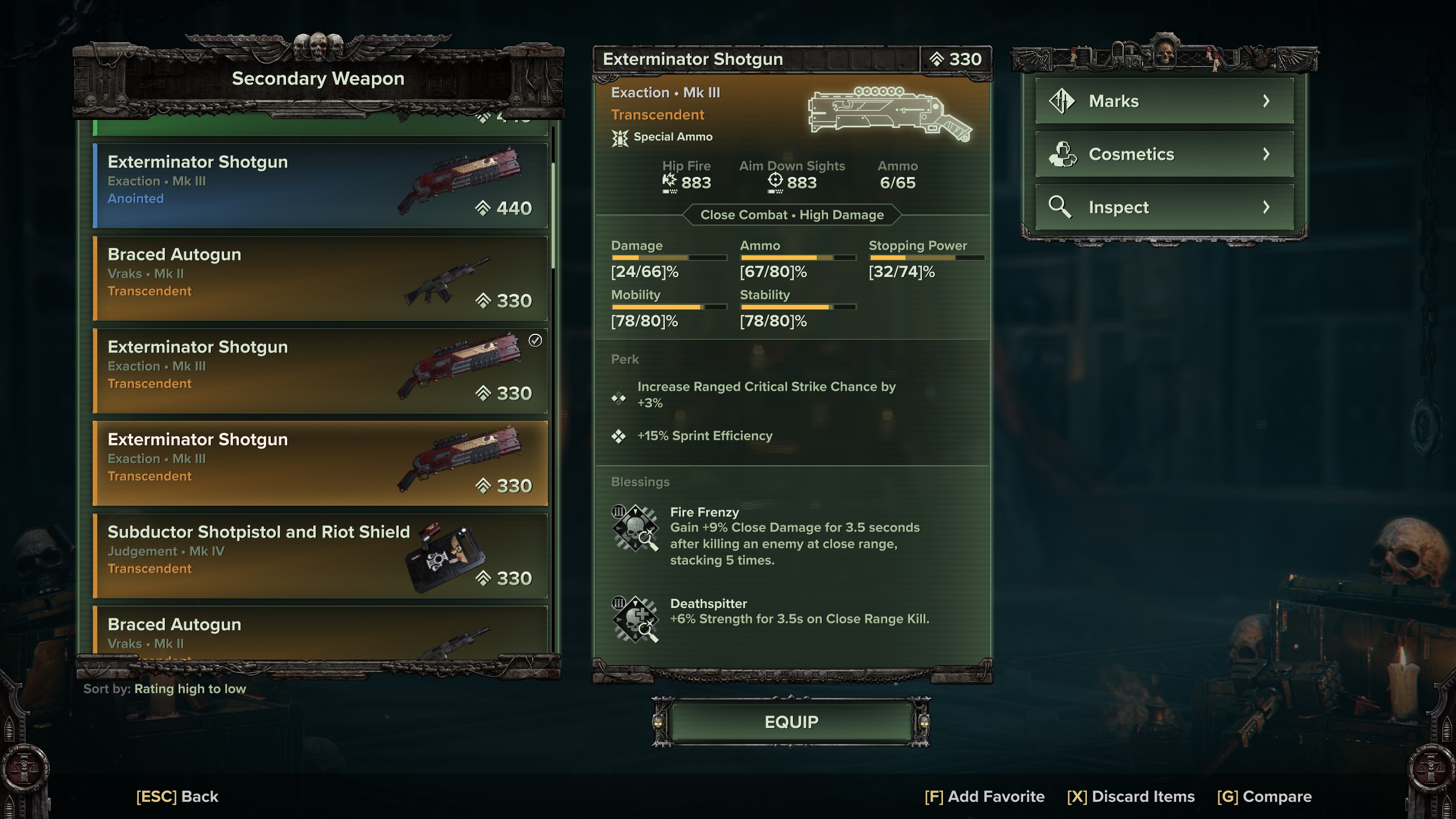 Darktide Arbites build - Shotgun