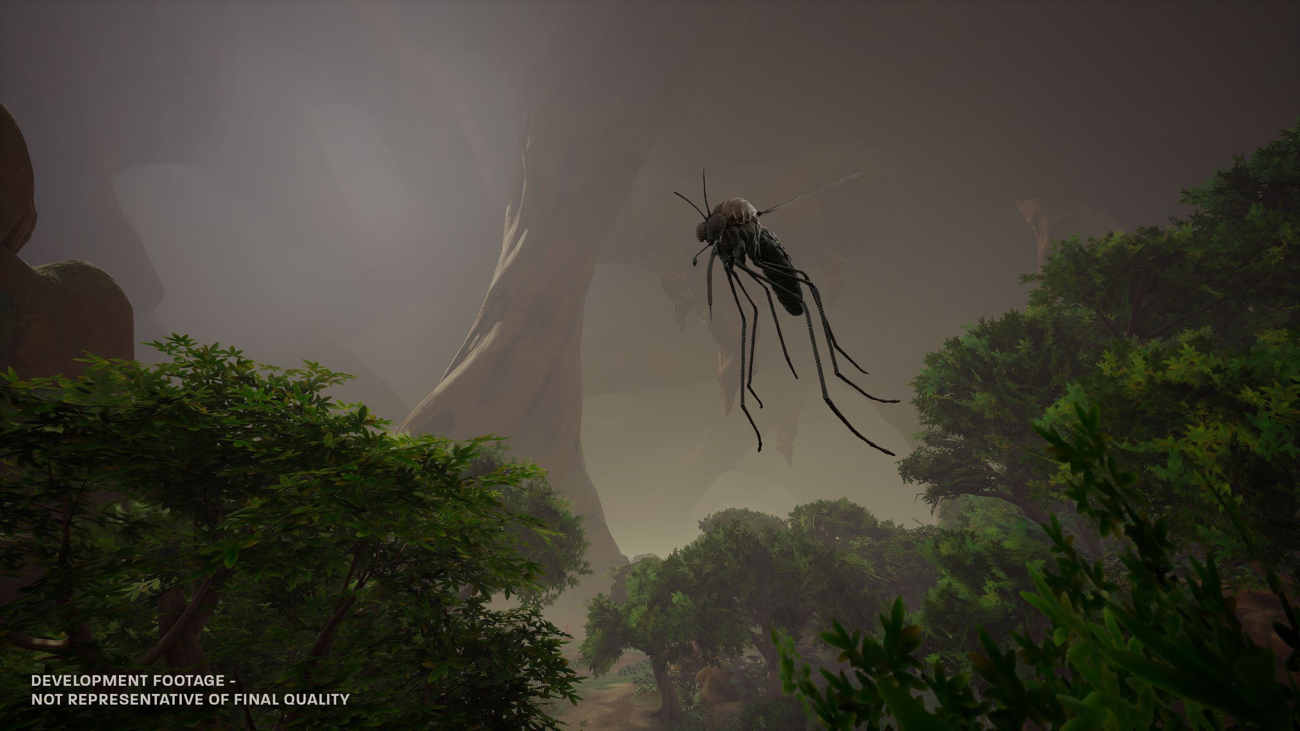 Screenshot from survival game Blind Descent