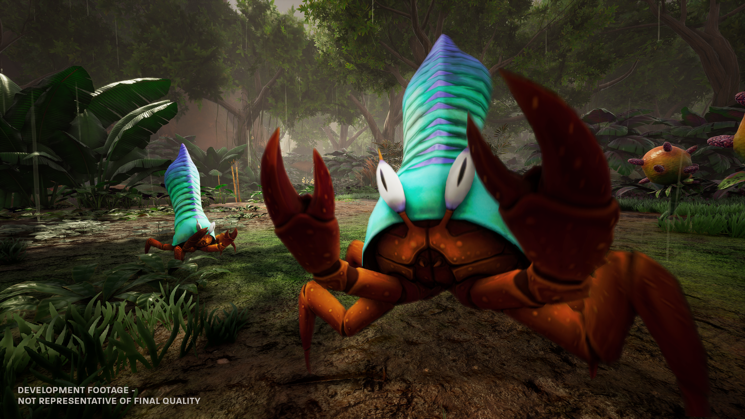 Screenshot from survival game Blind Descent