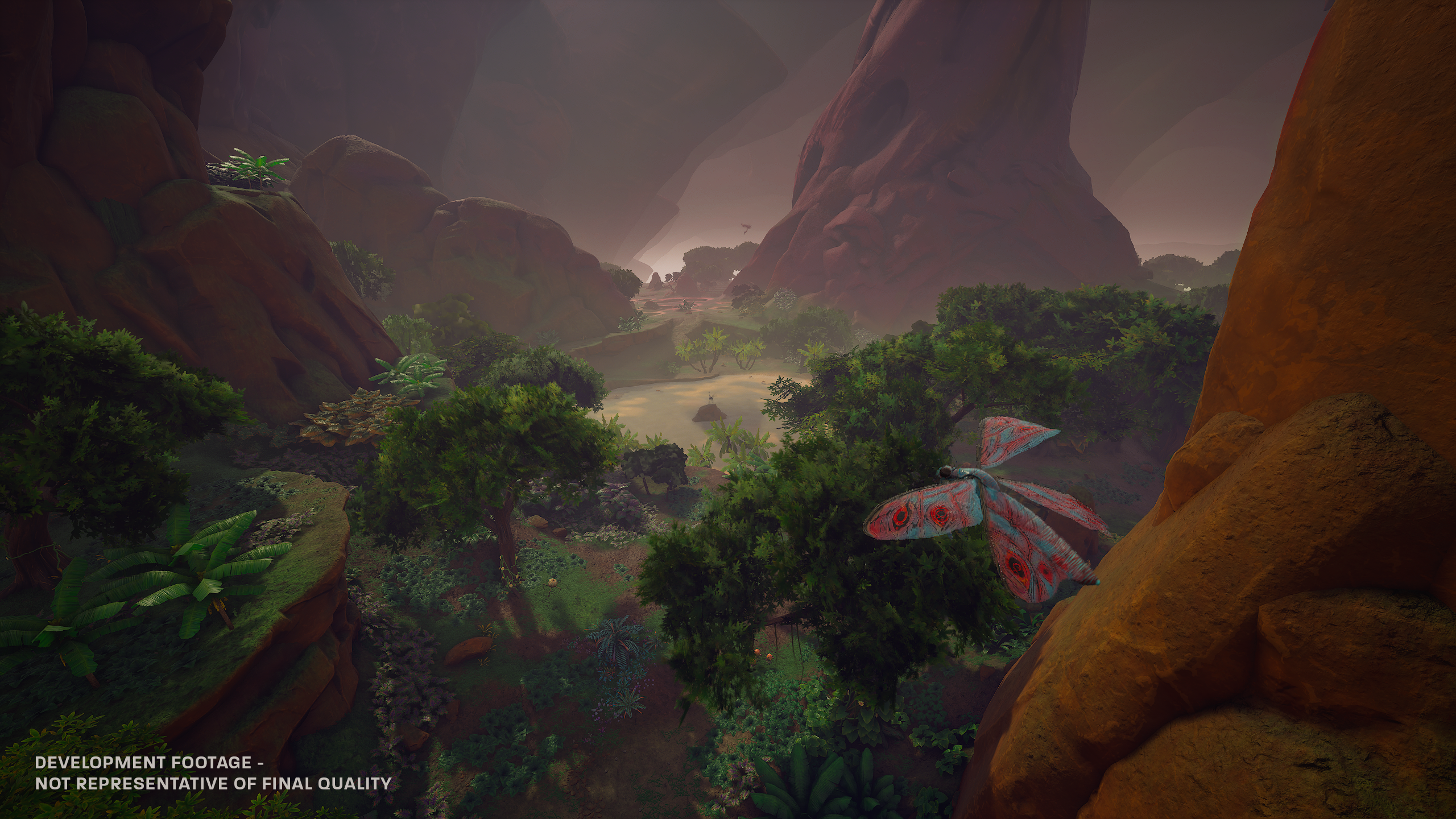 Screenshot from survival game Blind Descent