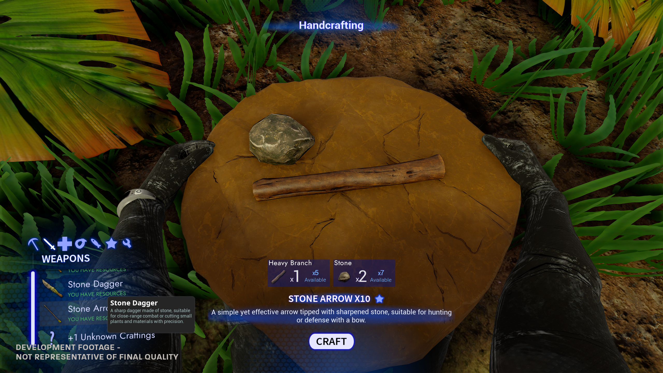 Screenshot from survival game Blind Descent