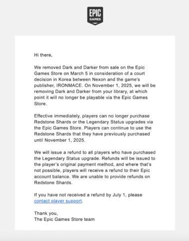 Dark and Darker will be purged from Epic Games Store libraries later this year, but it’s still available on Steam for now