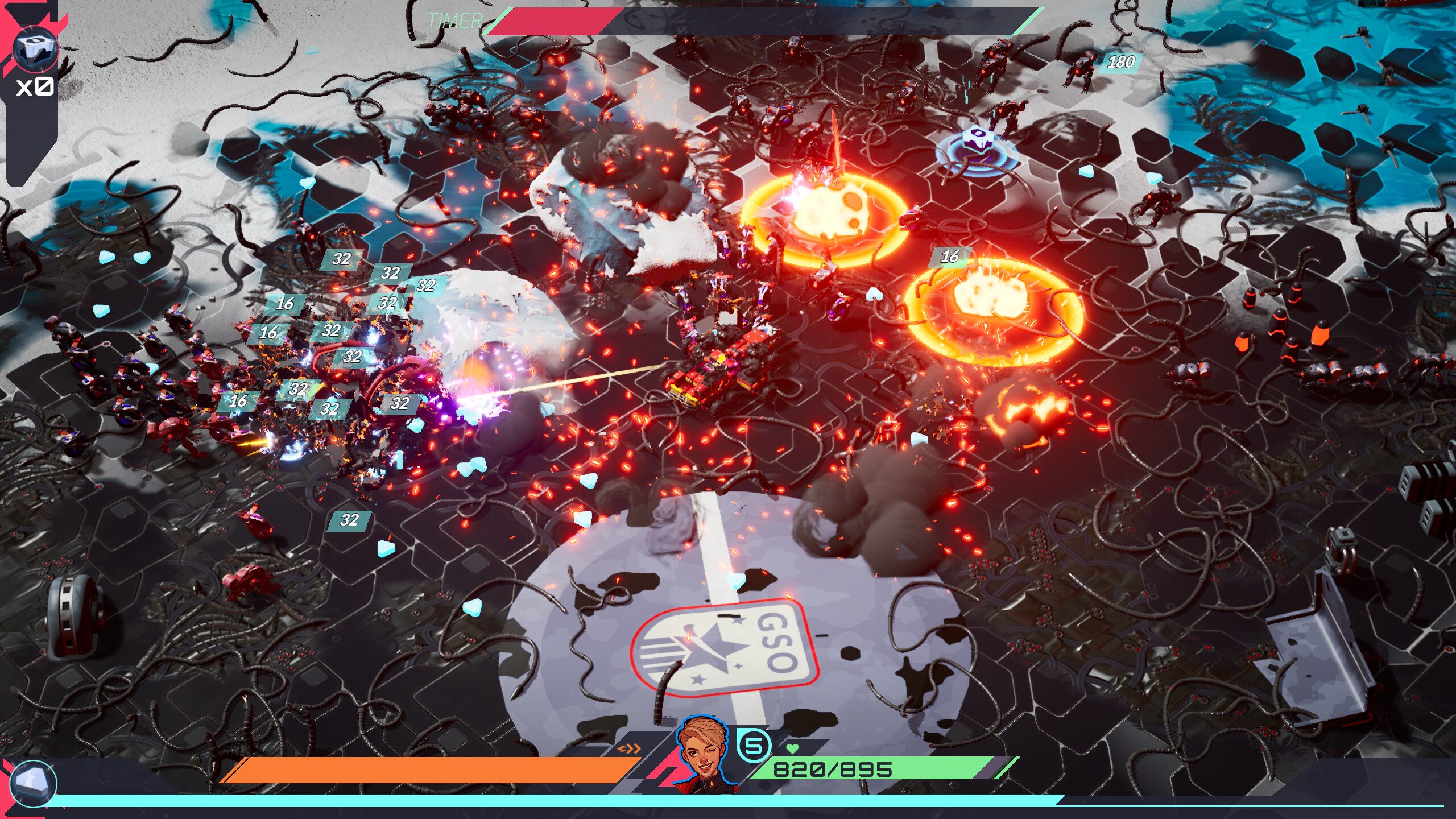 An explosive battle in TerraTech Legion.