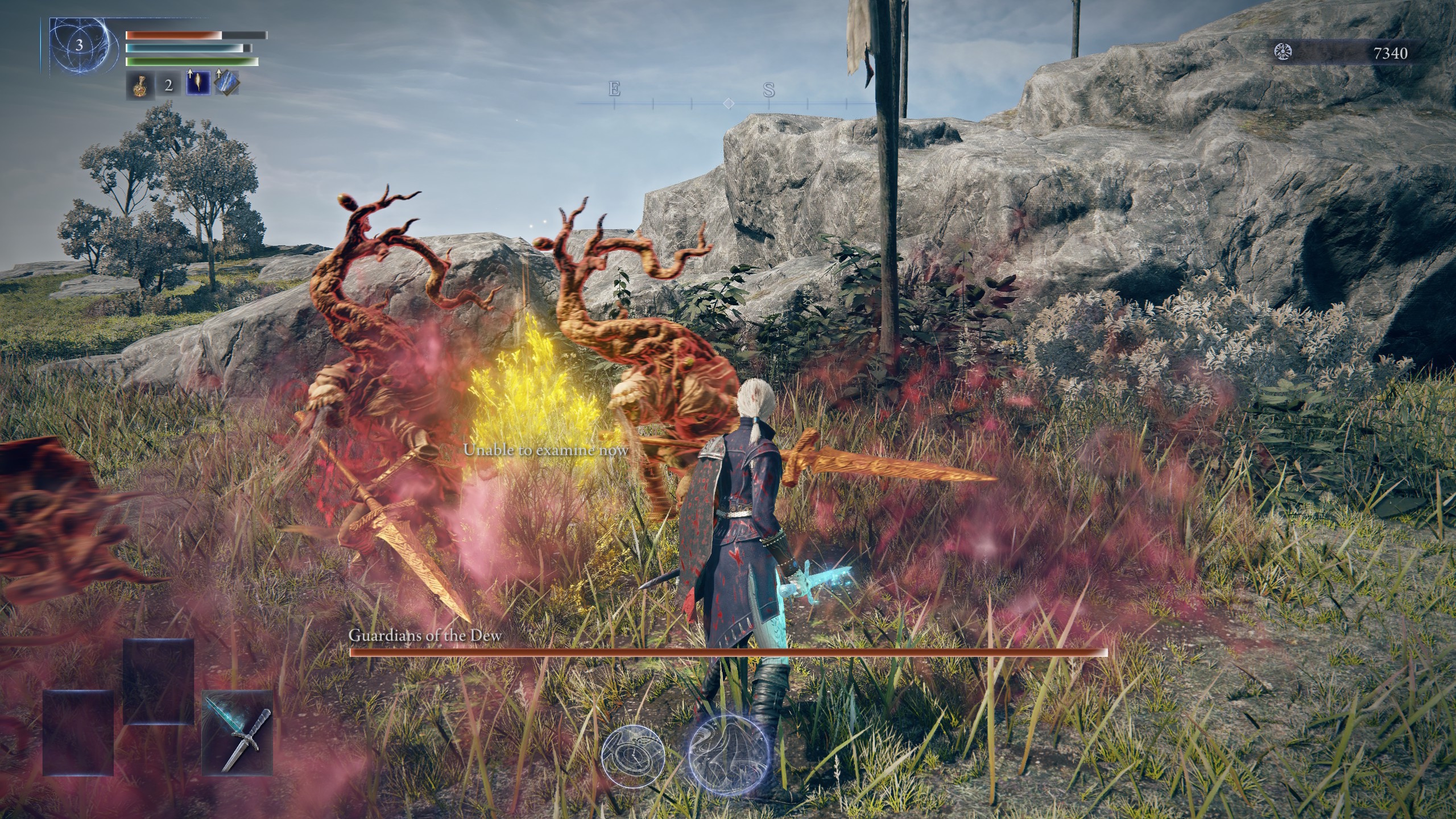 The Duchess battling three Guardians of the Dew in Elden Ring Nightreign The Duchess battling three Guardians of the Dew in Elden Ring Nightreign