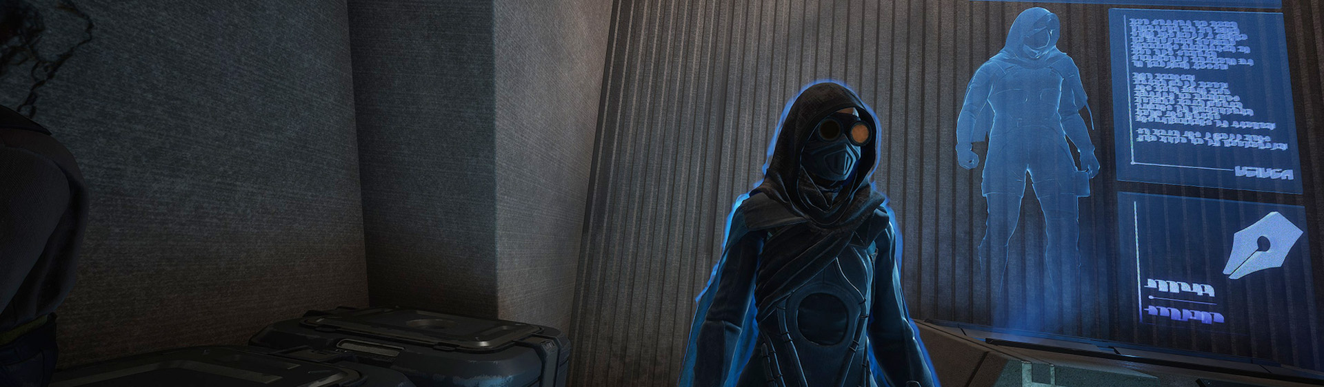 The quest board in Dune: Awakening with a player wearing an upgraded suit standing in front of it.