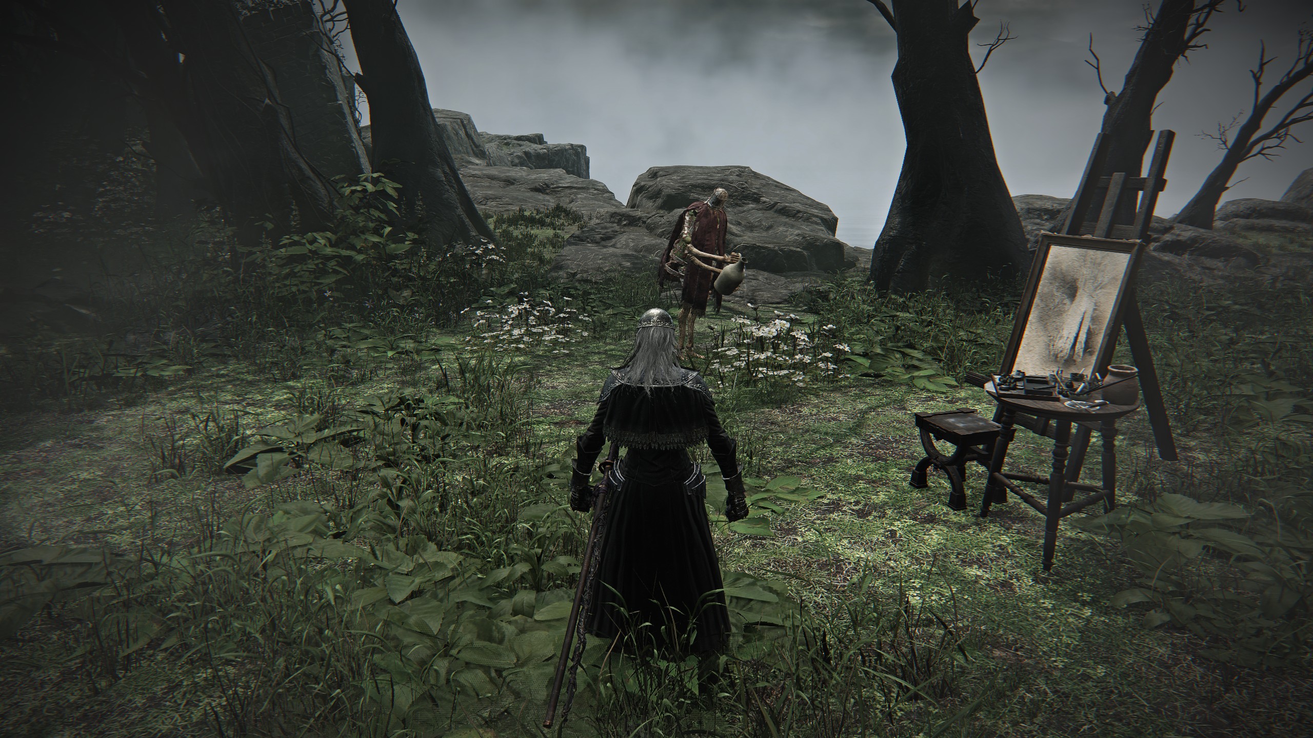 The Executor approaches a canvas in Executor Remembrance quest walkthrough in Elden Ring Nightreign. The Executor approaches a canvas in Executor Remembrance quest walkthrough in Elden Ring Nightreign.