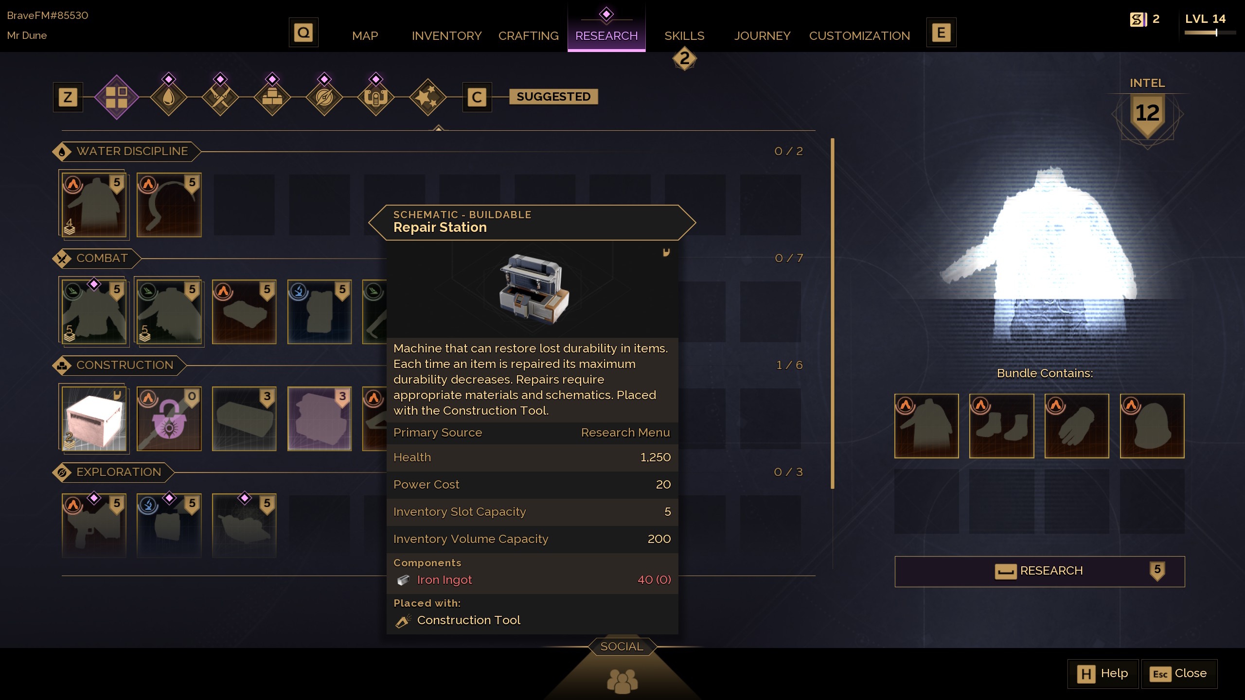 An image of Dune Awakening’s repair machine