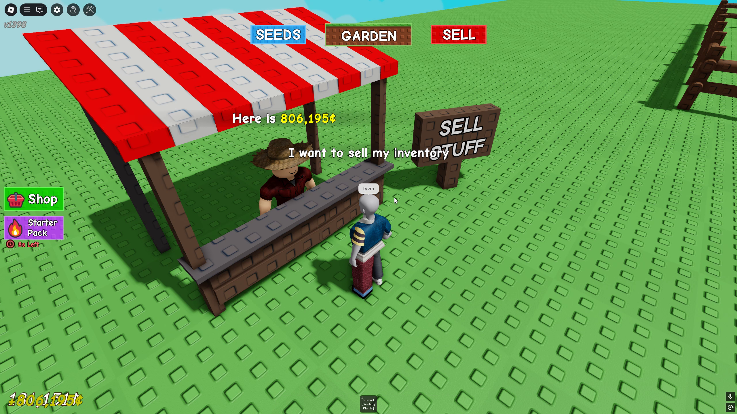 Selling a very expensive crop in Grow a Garden