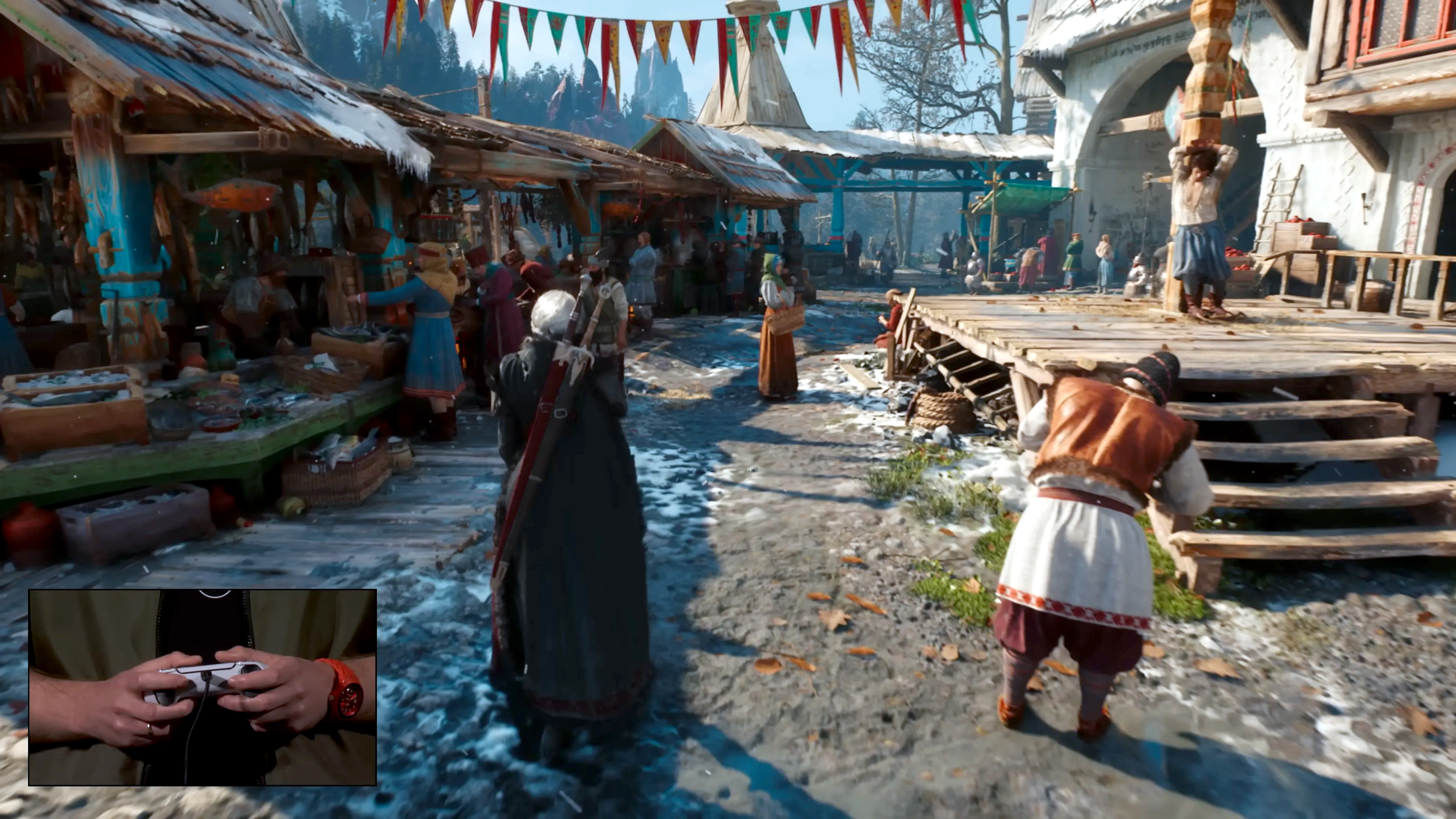 A screenshot of the The Witcher 4 tech demo, as presented at the Unreal Fest 2025 in Orlando, US.