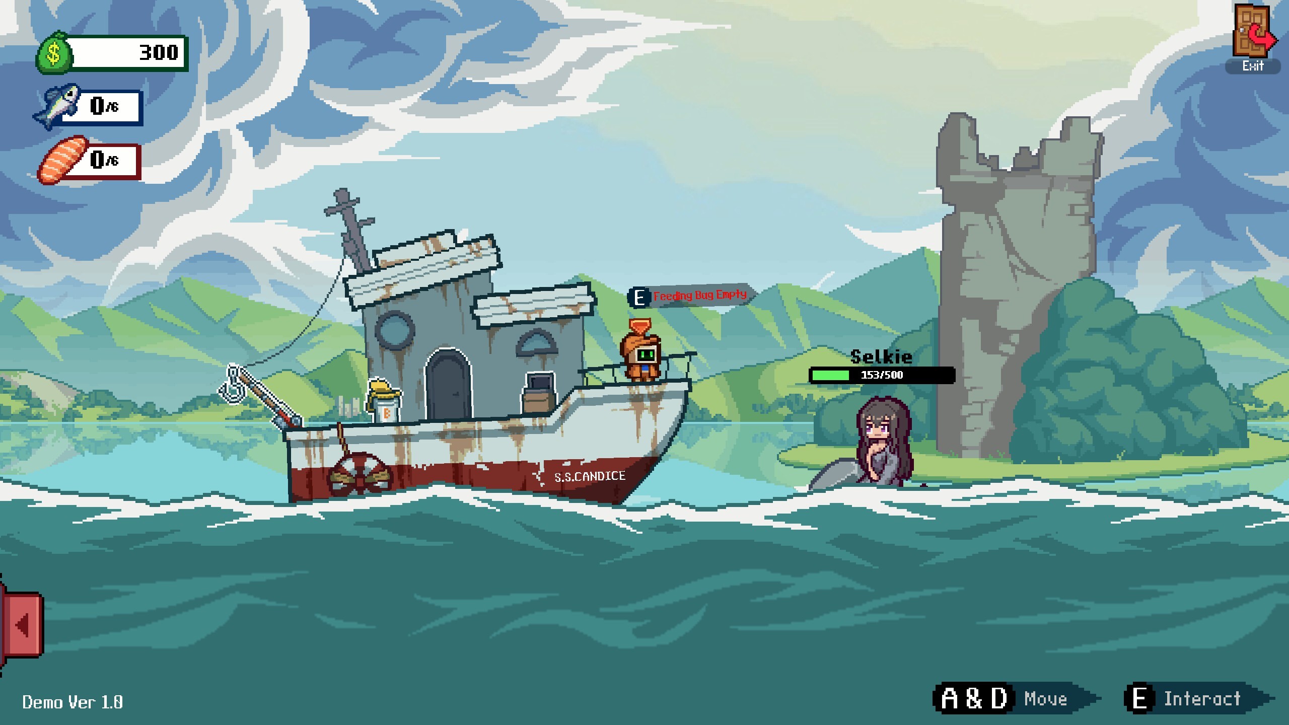 Fisherman talking with a selkie