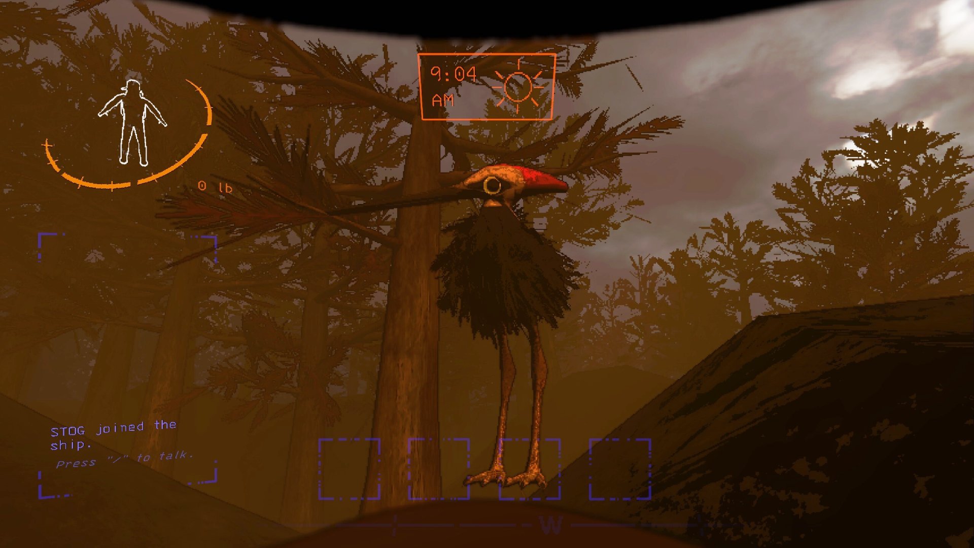 The Giant Sapsucker, just standing there, menacingly.