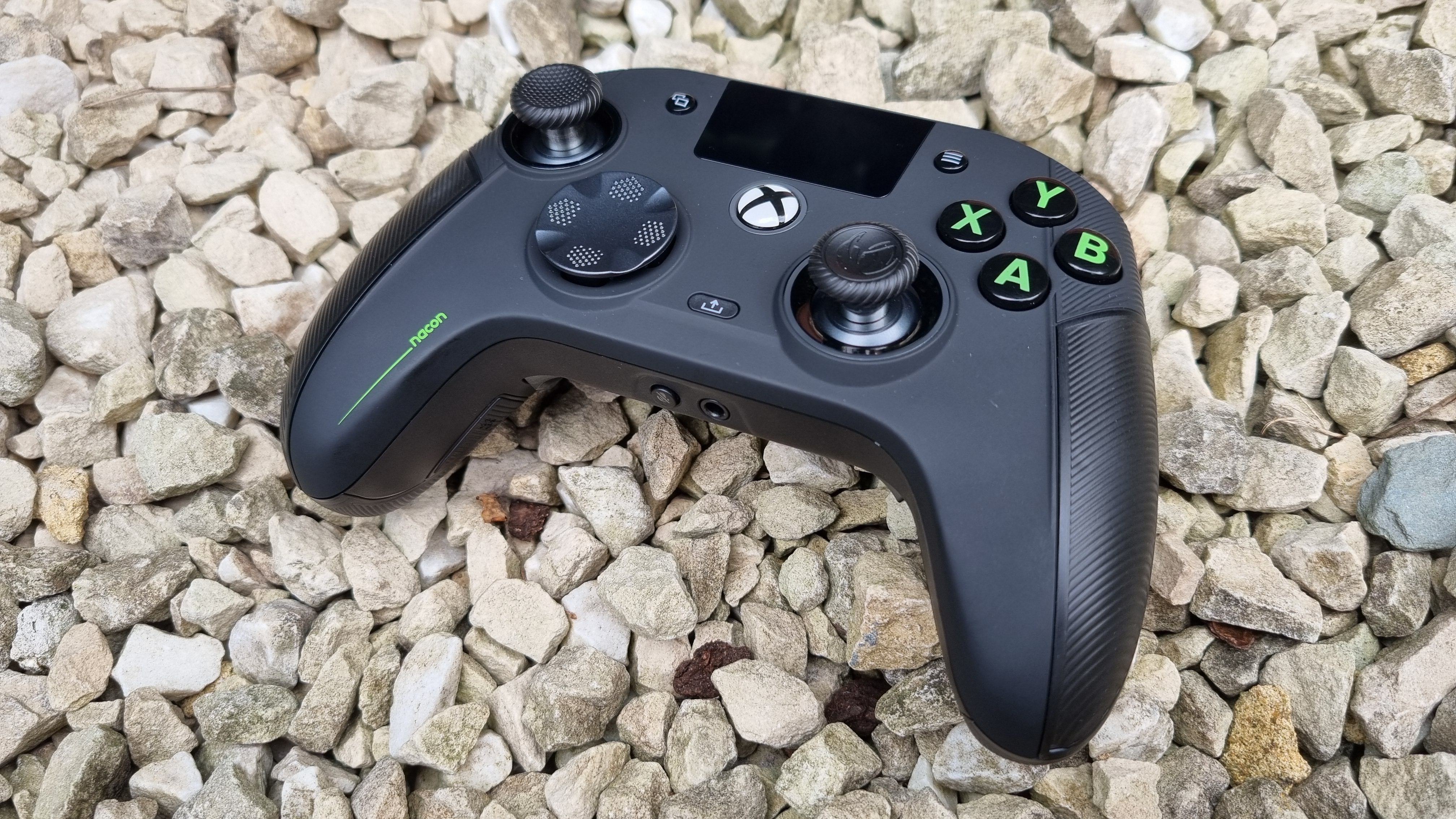 The Nacon Revolution X Unlimited controller on gravel