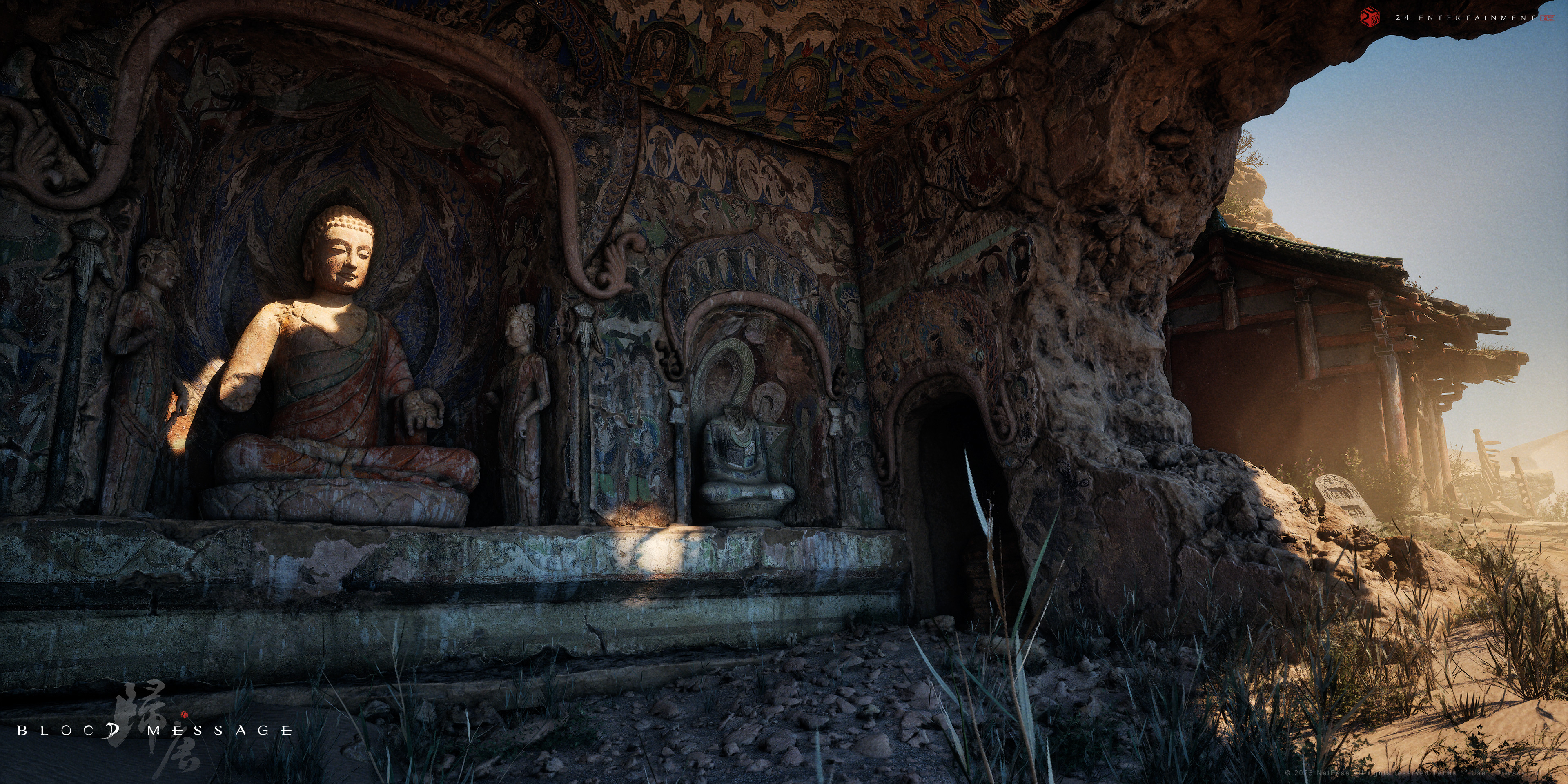 A pre-release screenshot from historical action epic videogame Blood Message of ancient western China.