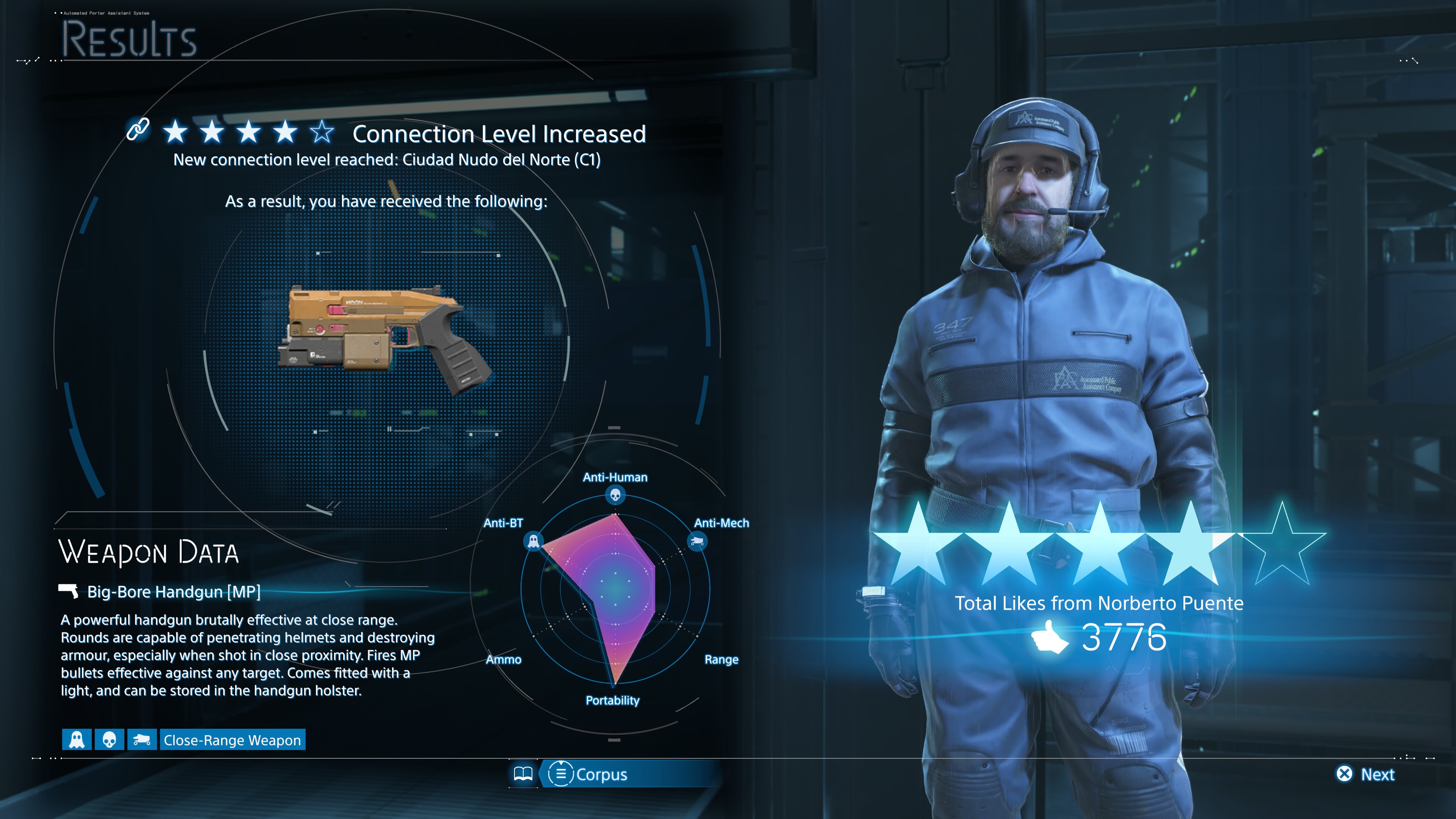 Death Stranding 2 best upgrades - Big Bore Revolver