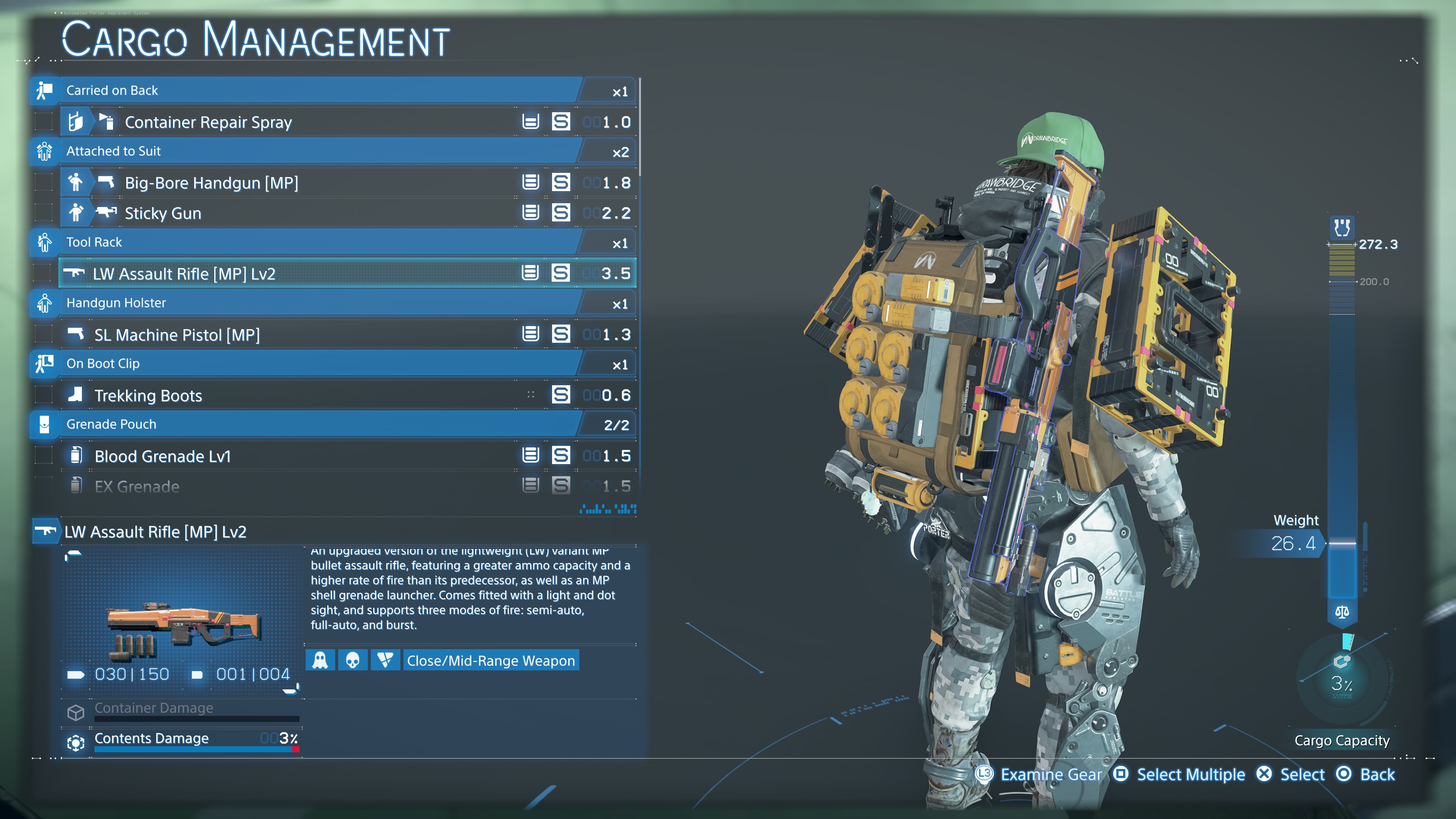 Death Stranding 2 best upgrades - Lightweight Assault Rifle