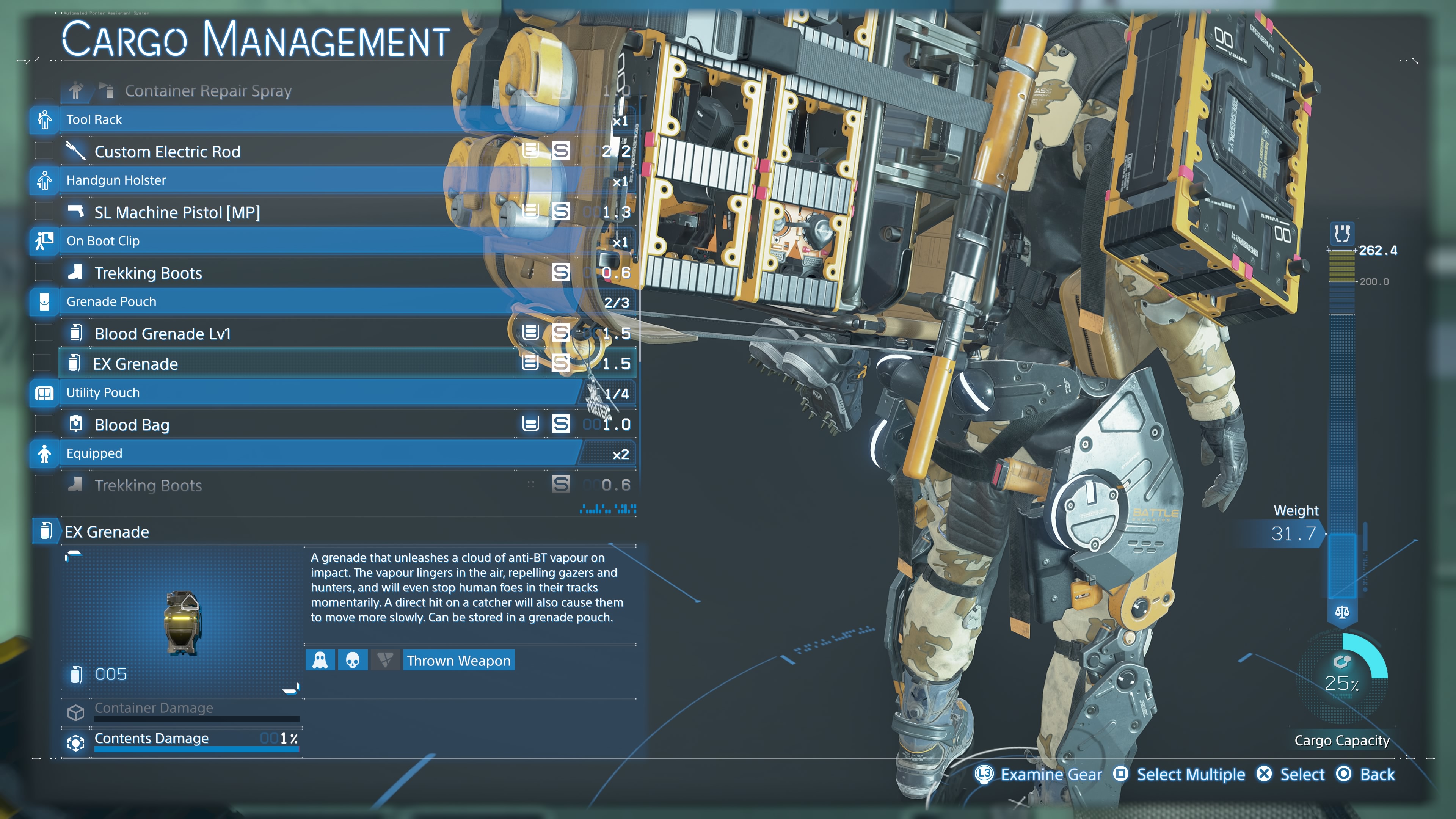 Death Stranding 2 best upgrades - EX Grenades