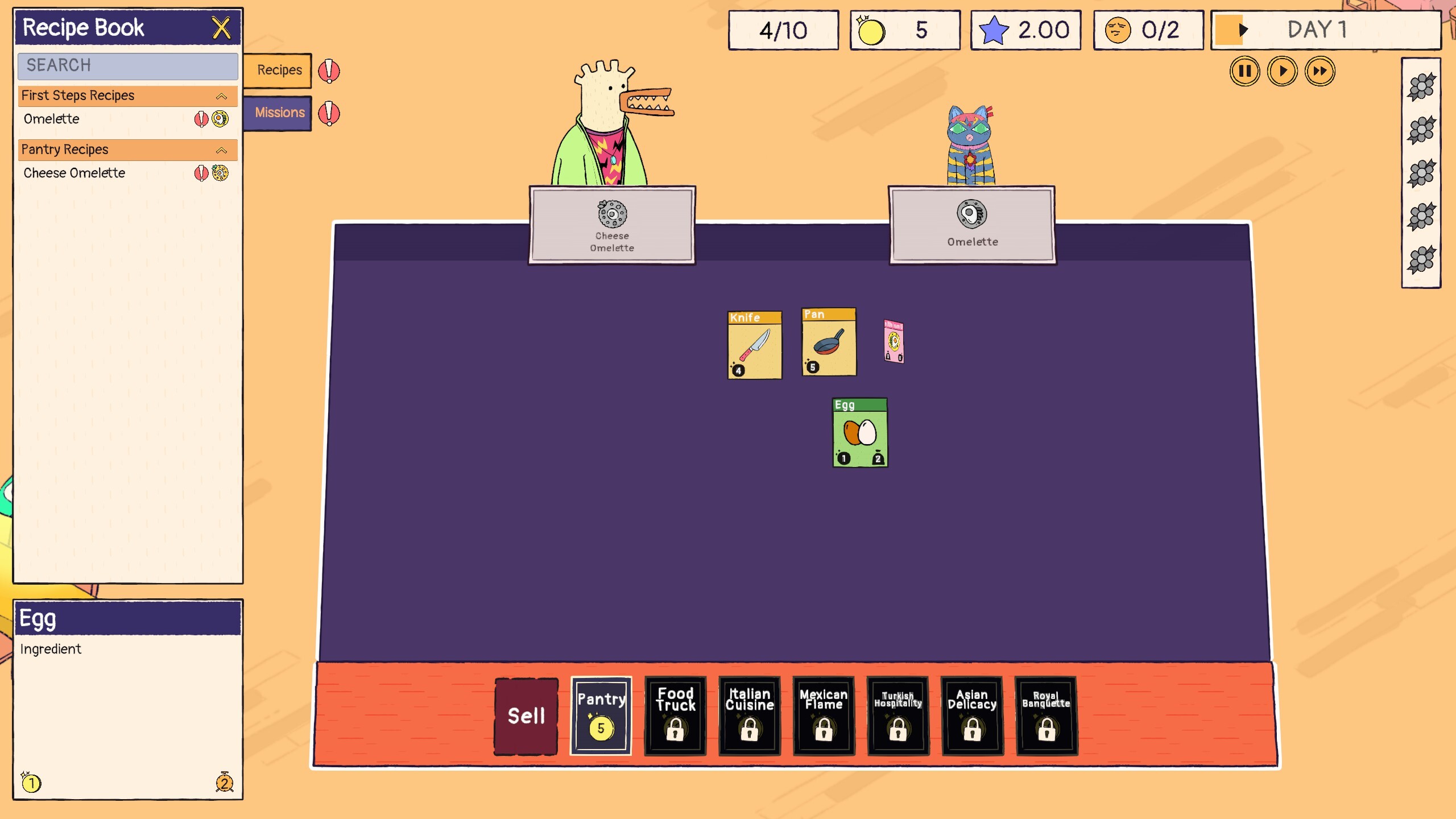 Sizzle and Stack screenshots