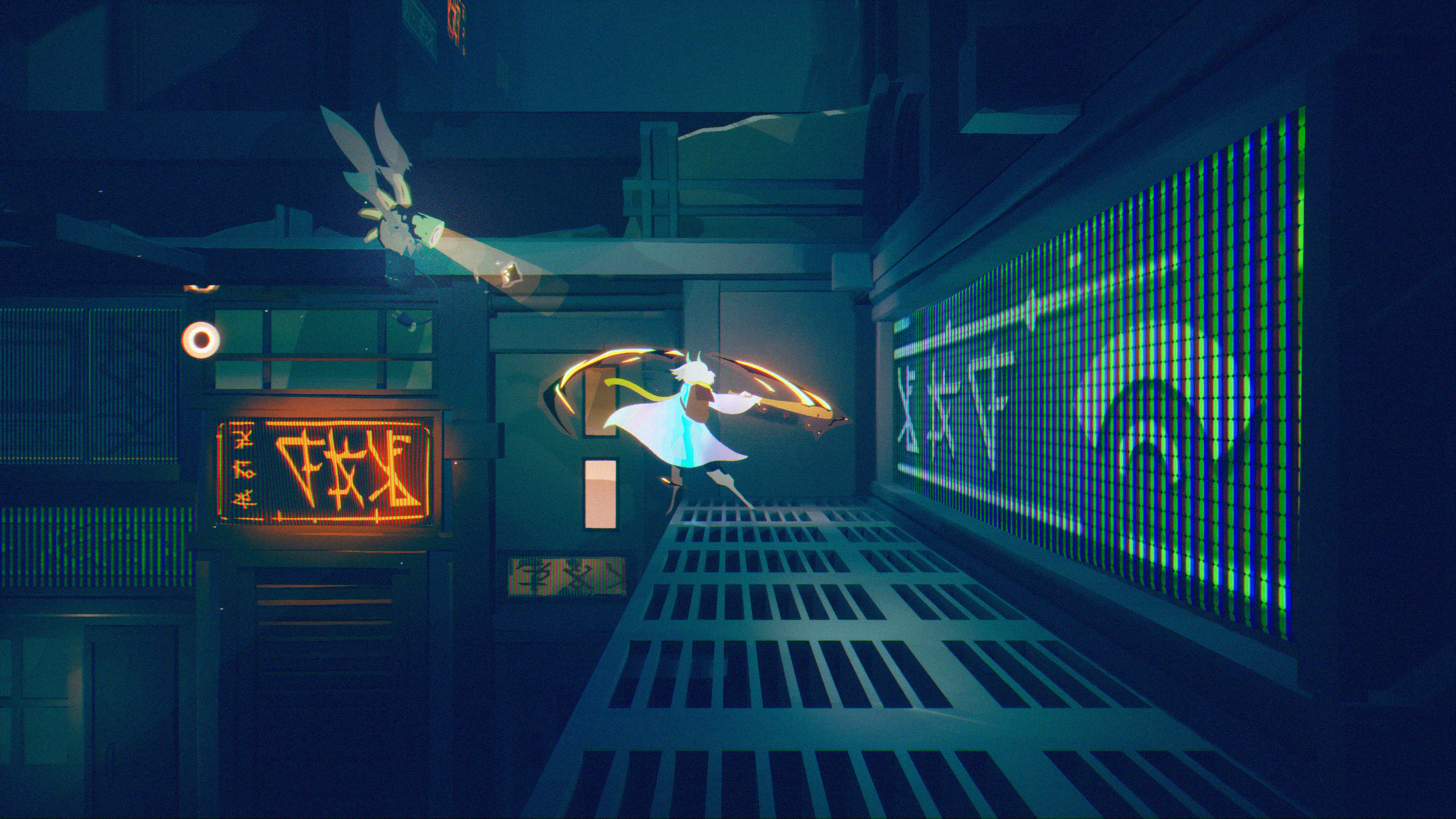 Luca the demon slices at a flying demon lantern in Possessor(s) Luca the demon slices at a flying demon lantern in Possessor(s)