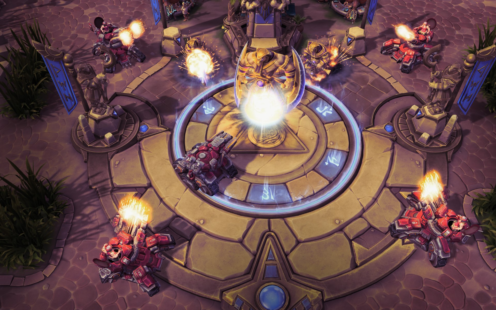 A Nexus being attacked in Heroes of the Storm.