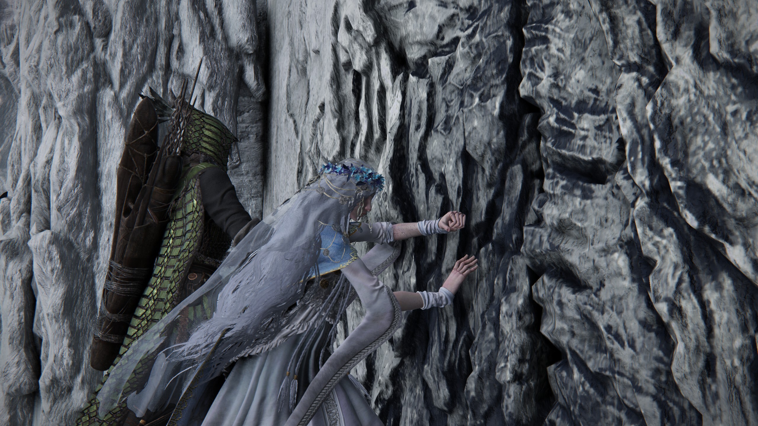 Revenant pushing a door open