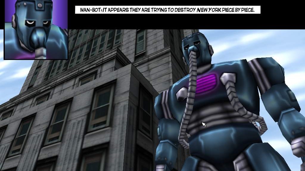 Man-Bot, a superhero in Freedom Force.