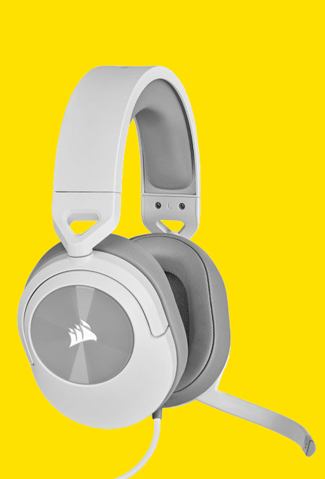 gaming headsets on colour backgrounds