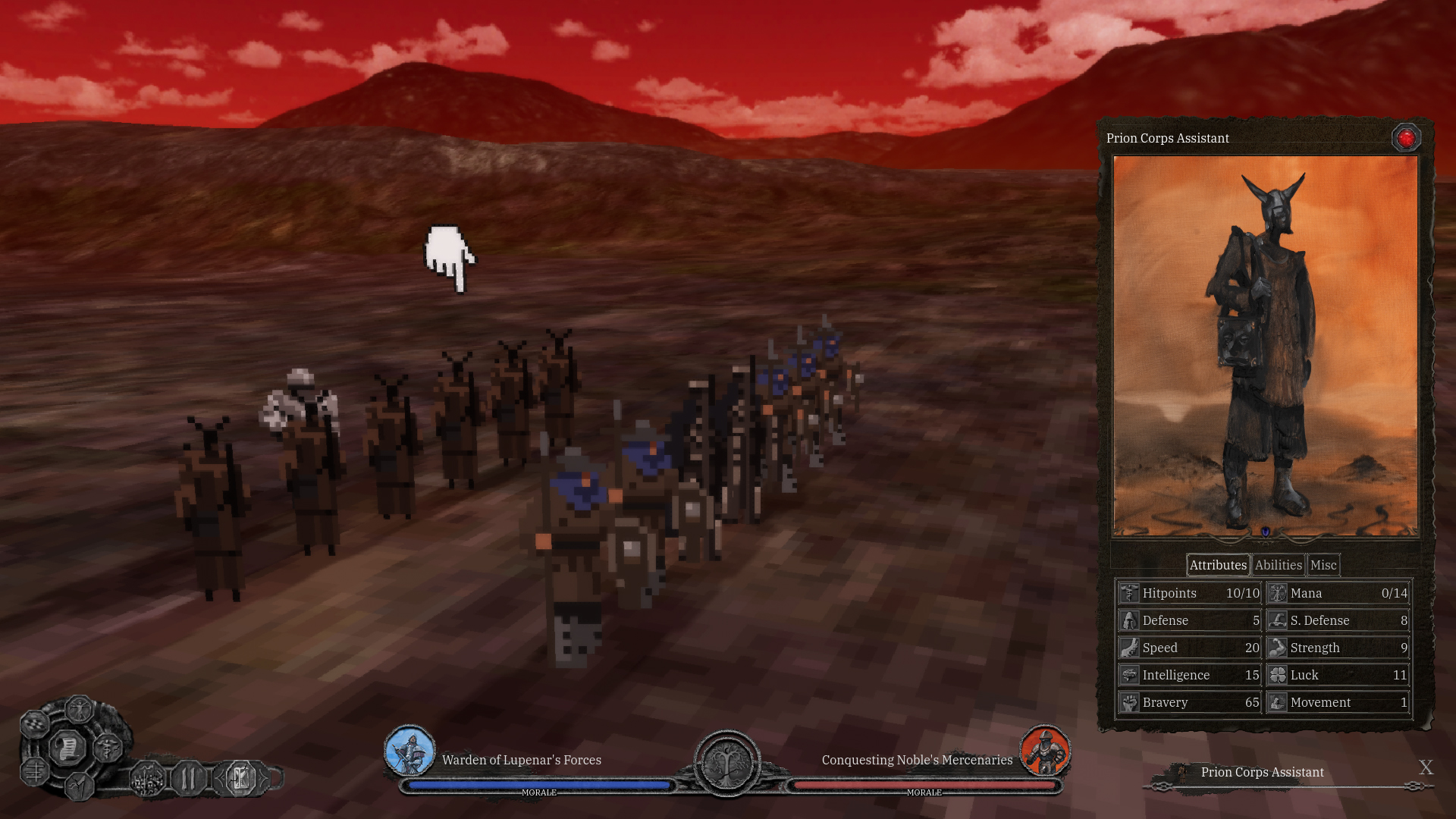 A fantasy battle on a field