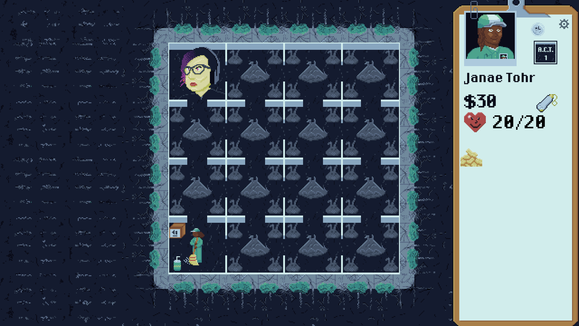 An office floor map in BroomSweeper.