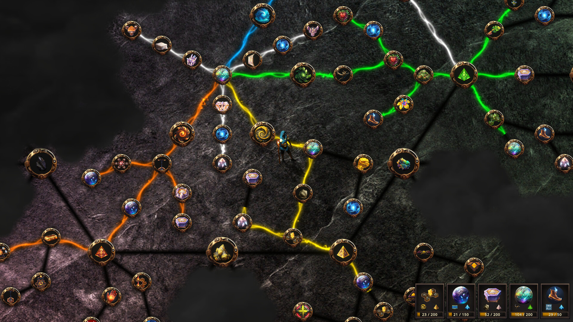 Pre-release screenshot of fantasy factory building game MoteMancer