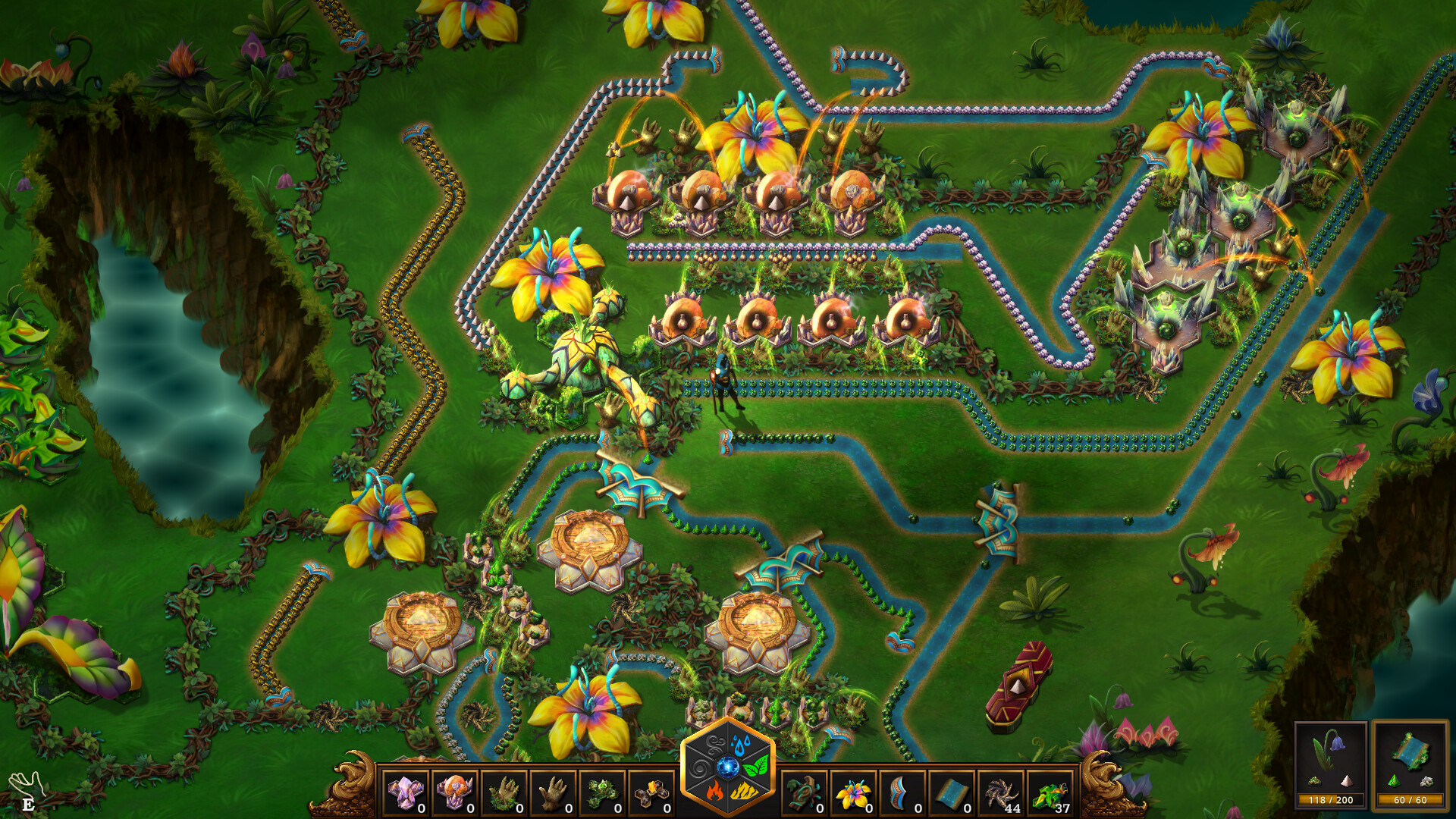 Pre-release screenshot of fantasy factory building game MoteMancer