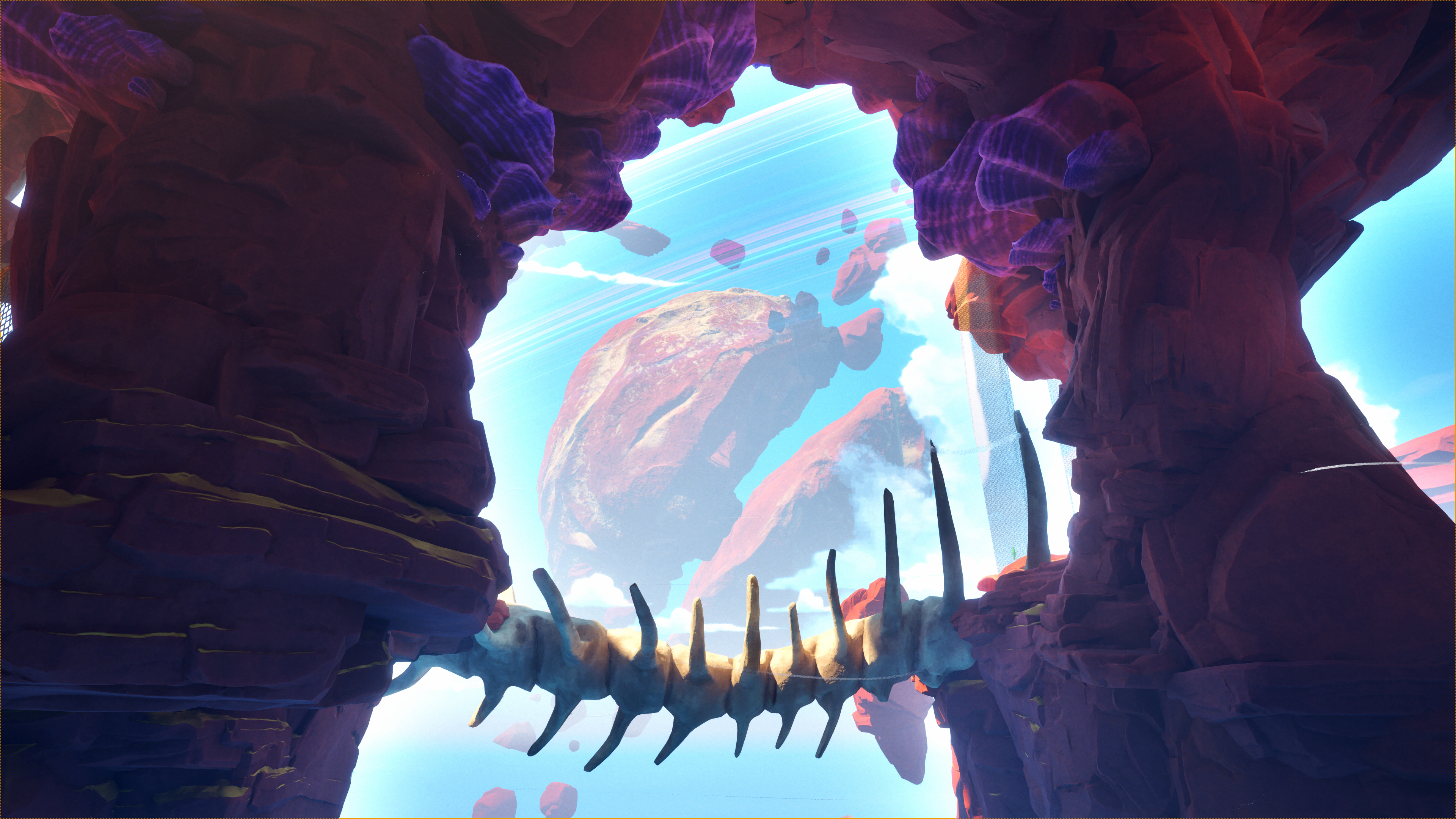 Screenshots of elemental action-adventure game Fading echo