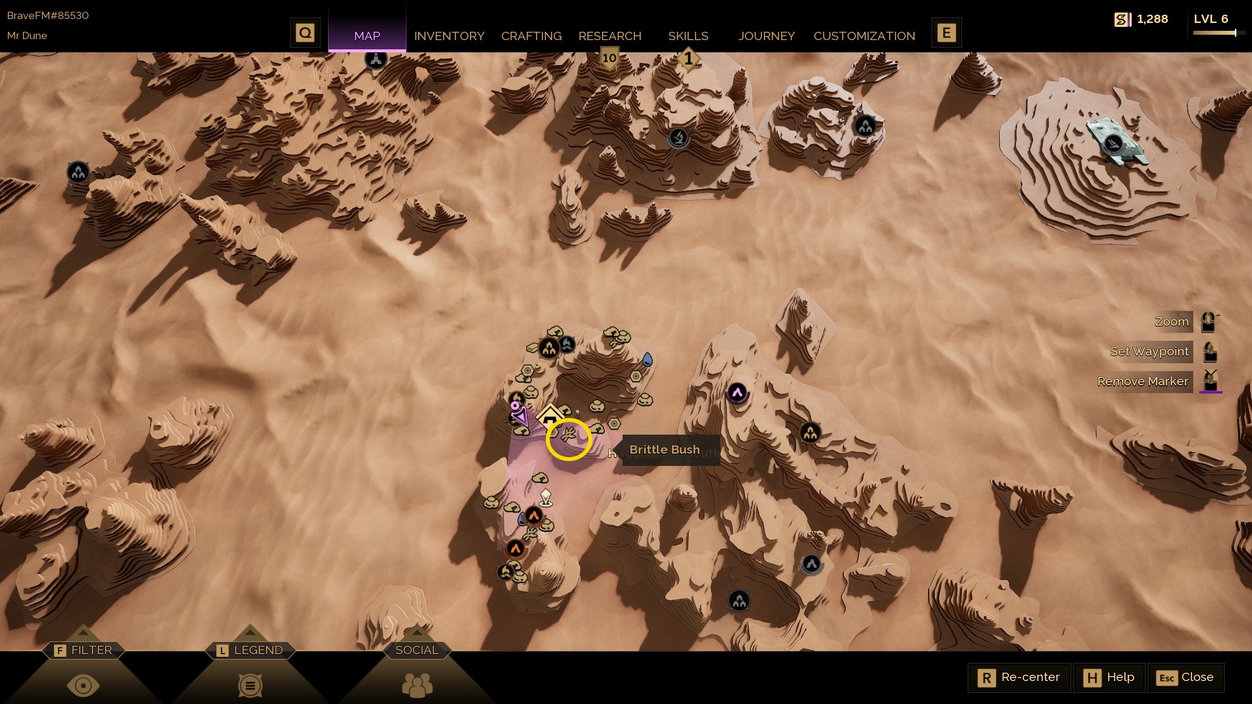 A map image of the Hagga Basin in Dune Awakening, highlighting plant fiber resource icons A map image of the Hagga Basin in Dune Awakening, highlighting plant fiber resource icons
