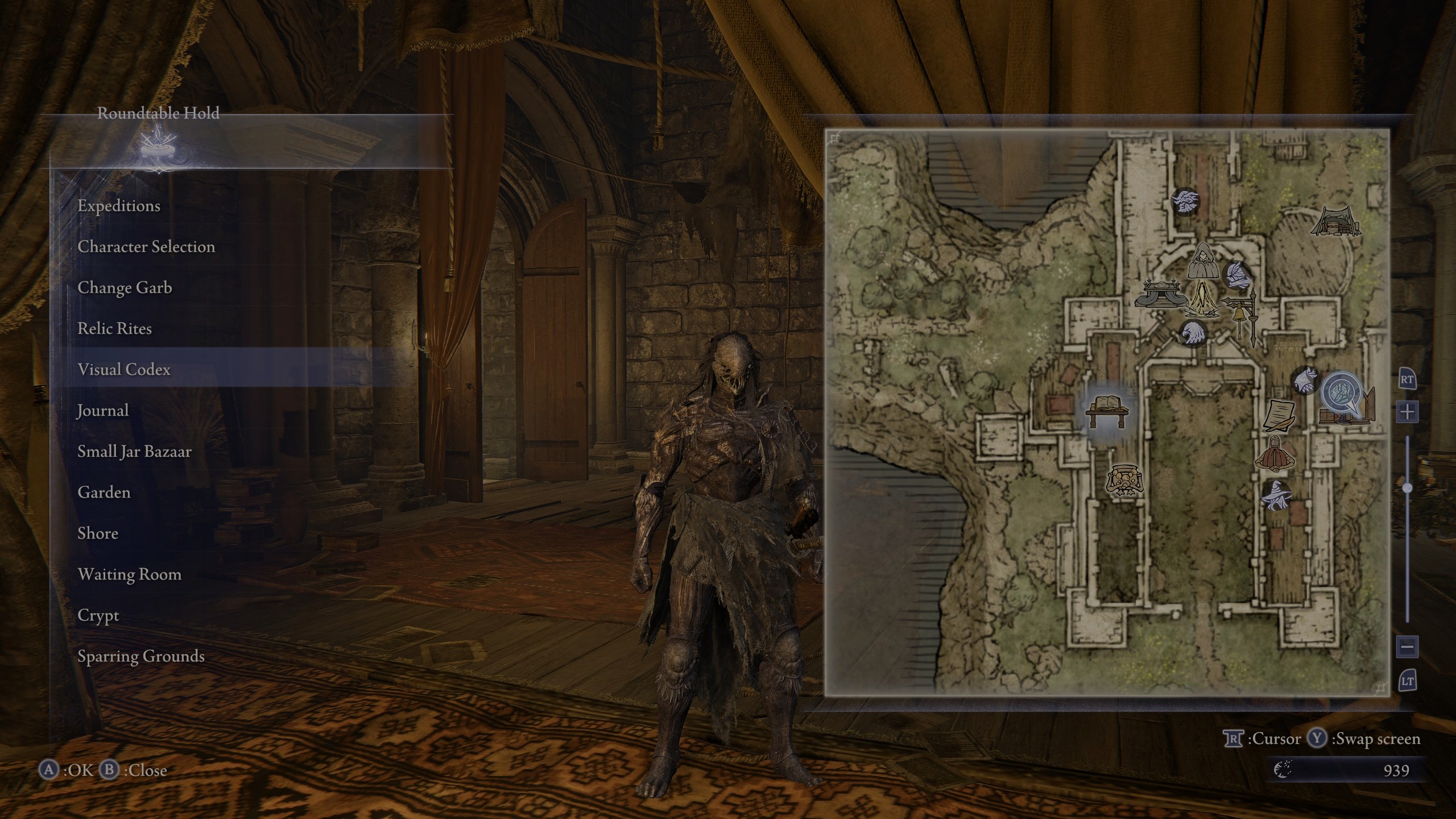 Location of Visual Codex in Elden Ring Nightreign Roundtable Hold.