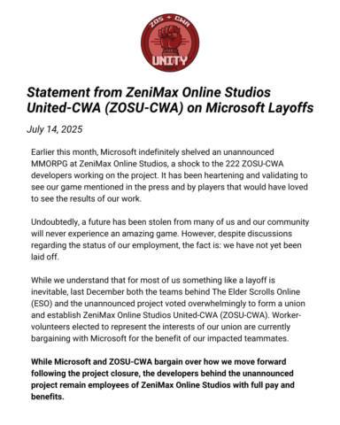 ‘A future has been stolen from many of us and our community will never experience an amazing game’: Microsoft MMO devs respond to cancelation of project Phil Spencer reportedly loved