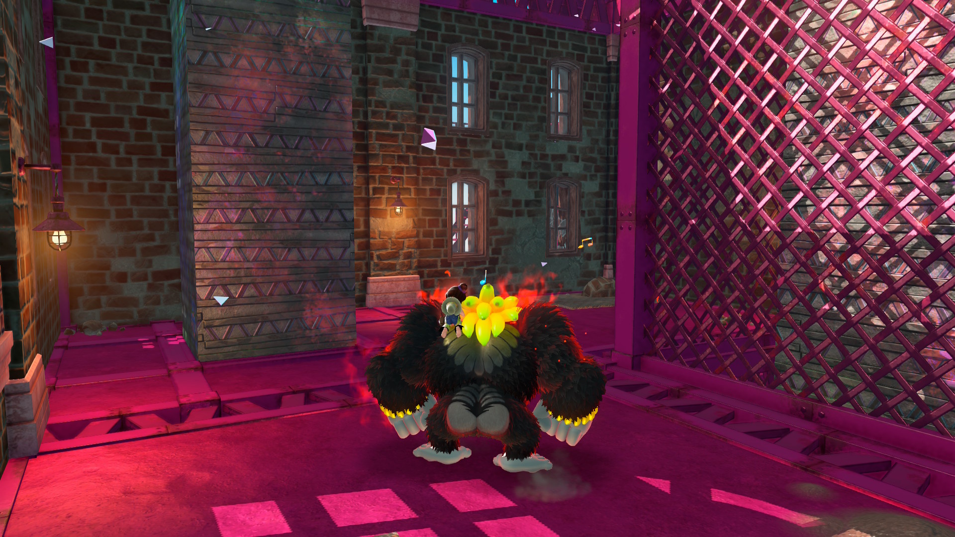 DK in Donkey Kong Bananza, standing at the start of the City Smash challenge DK in Donkey Kong Bananza, standing at the start of the City Smash challenge