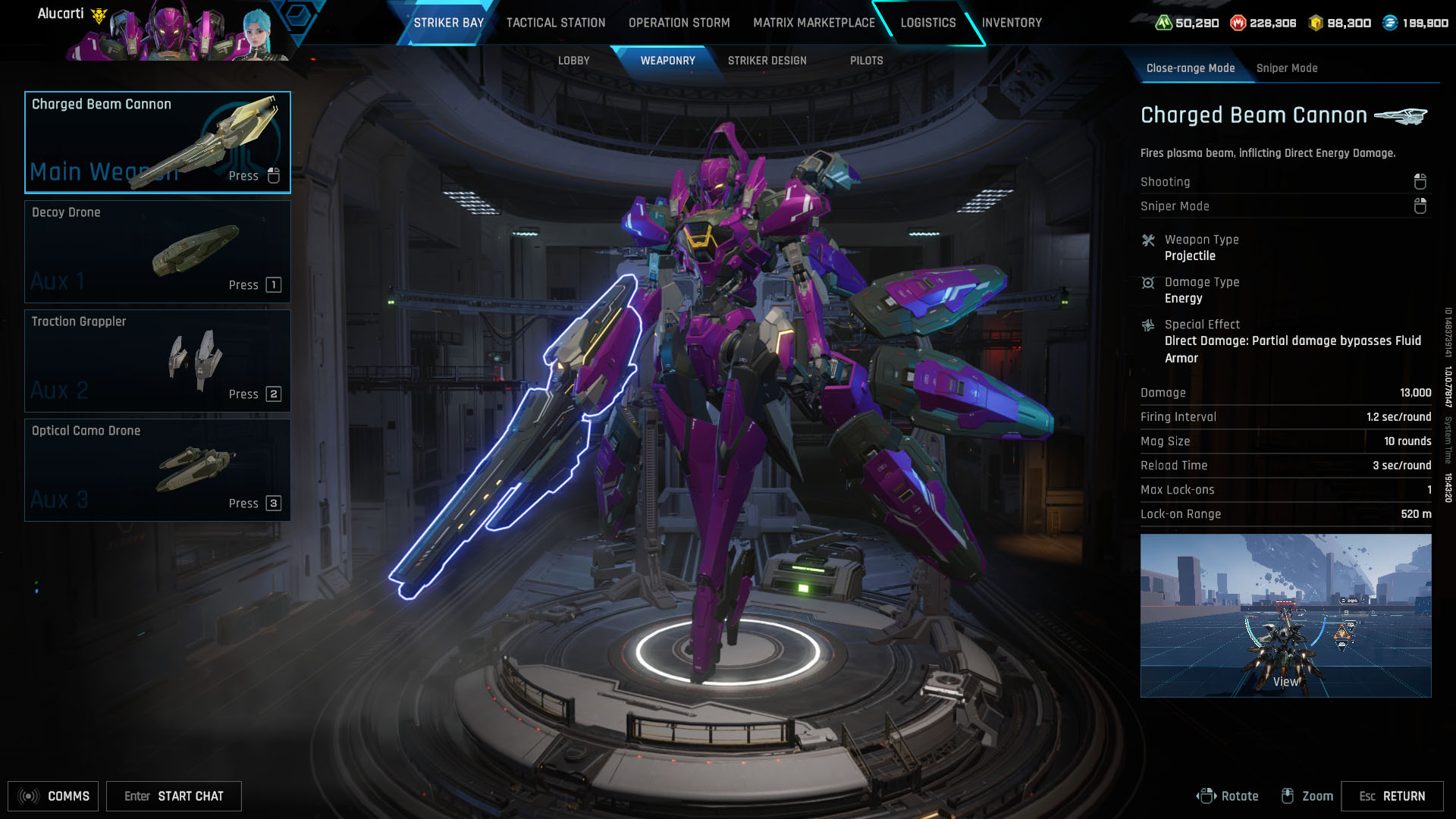 A Mecha Break screenshot showing Narukami Striker A Mecha Break screenshot showing Narukami Striker