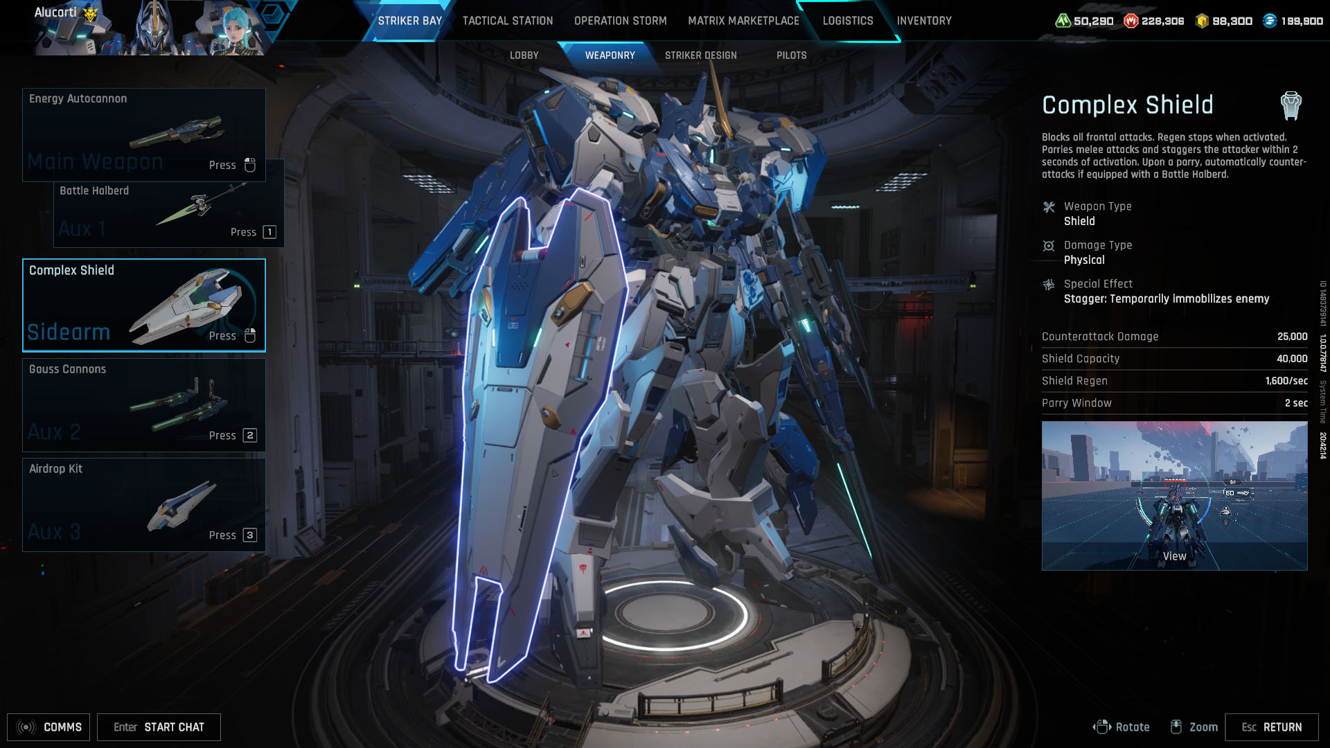 A Mecha Break screenshot showing the Alysnes Striker A Mecha Break screenshot showing the Alysnes Striker